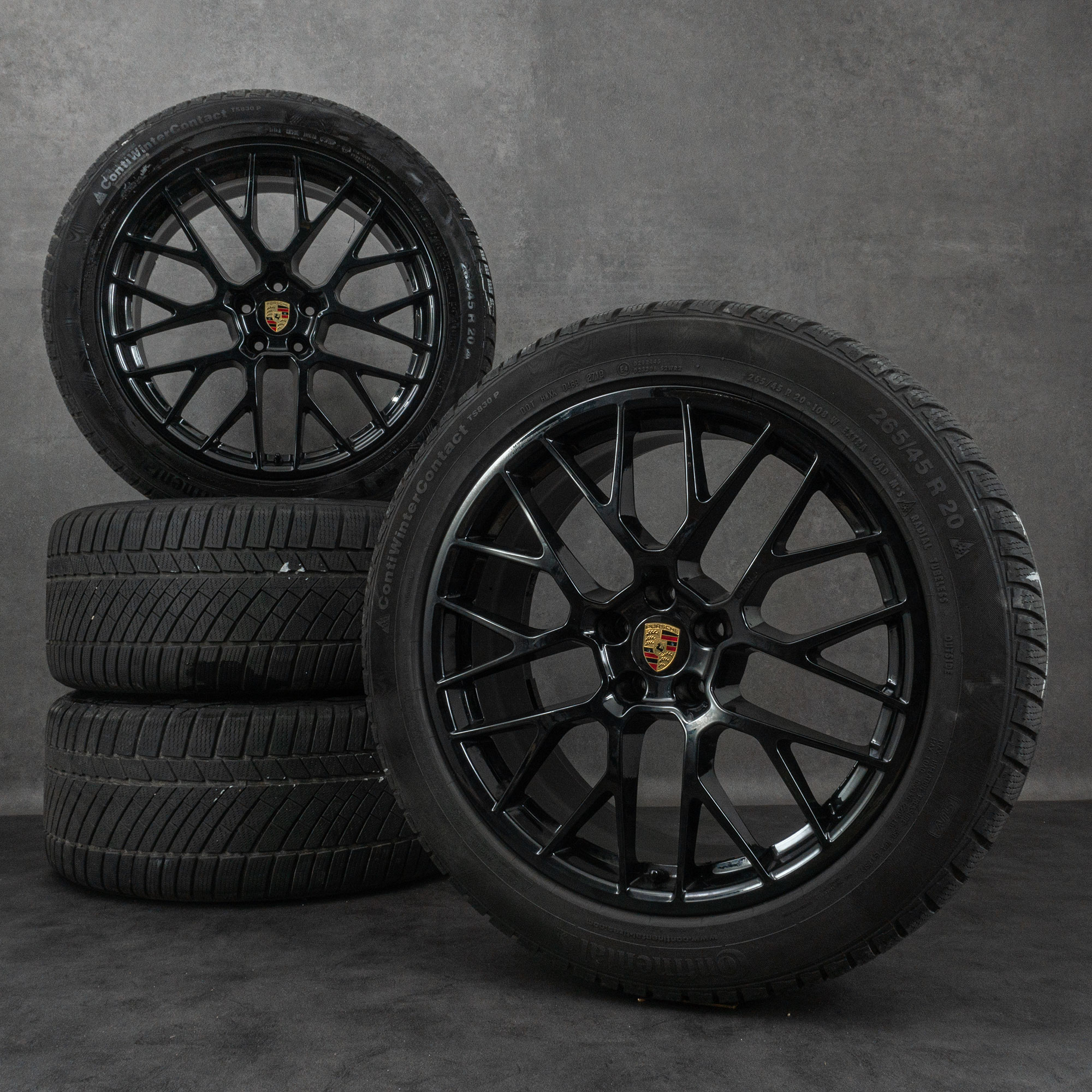 Original Porsche Macan I & II Winterräder 20 Zoll Felgen 95B601025BF 95B601025BG schwarz glanz