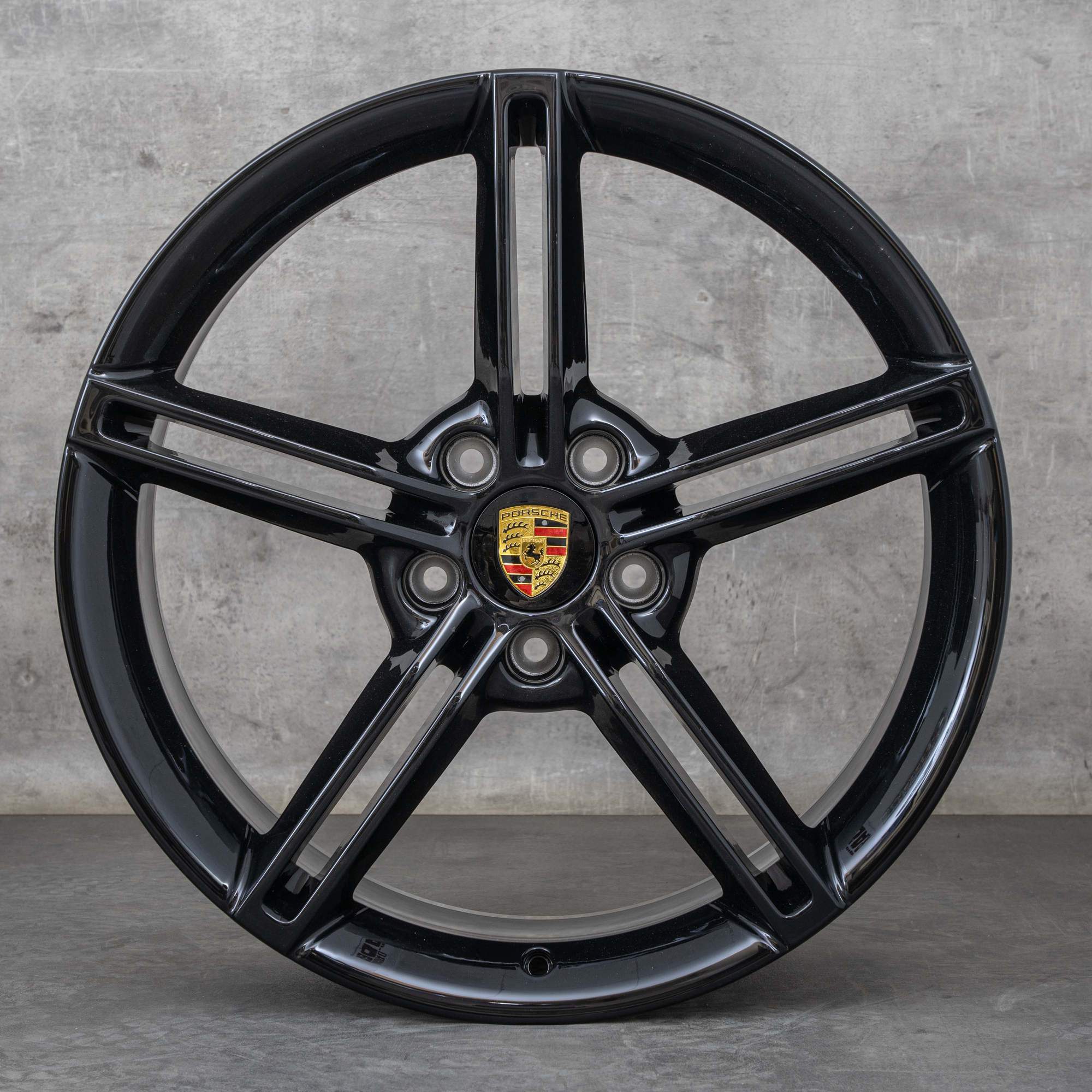 Alkuperäiset Porsche Taycan vanteet 21 tuuman 9J1 GTS Turbo S 4S 9J1601025AA 9J1601025AB musta kiiltävä UUSI