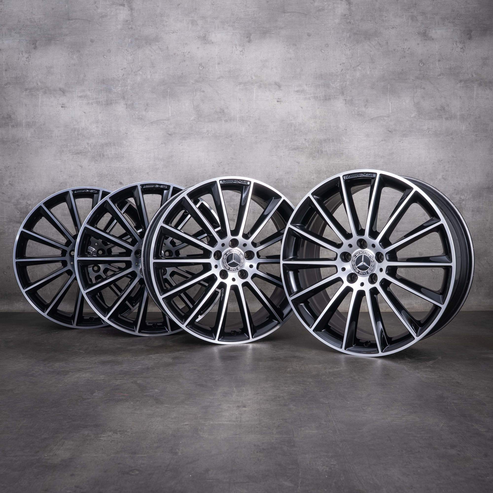 Original Mercedes Benz E-Klasse AMG Felgen 20 Zoll W213 S213 C238 A238 A2134012200 A2134012300 schwarz glanzgedreht