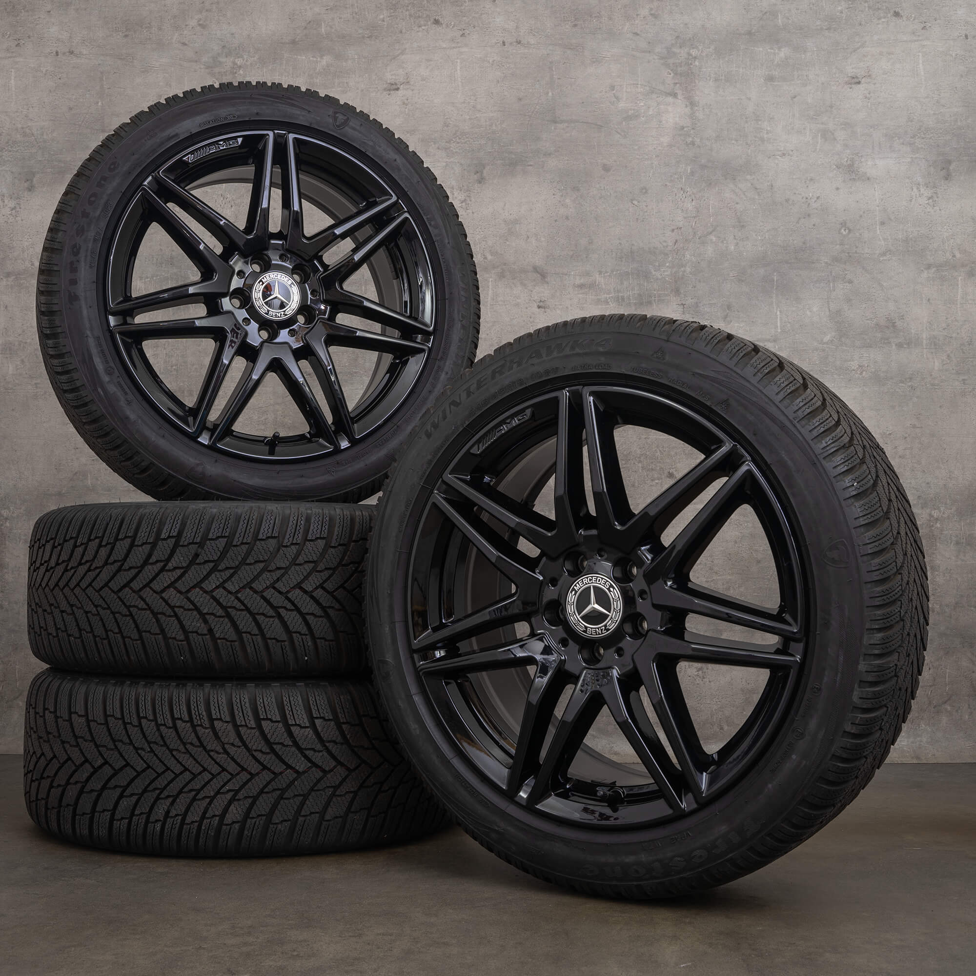 OEM AMG Mercedes Benz V Class Vito W447 Viano W639 19 inch rims winter tires A4474015100 black