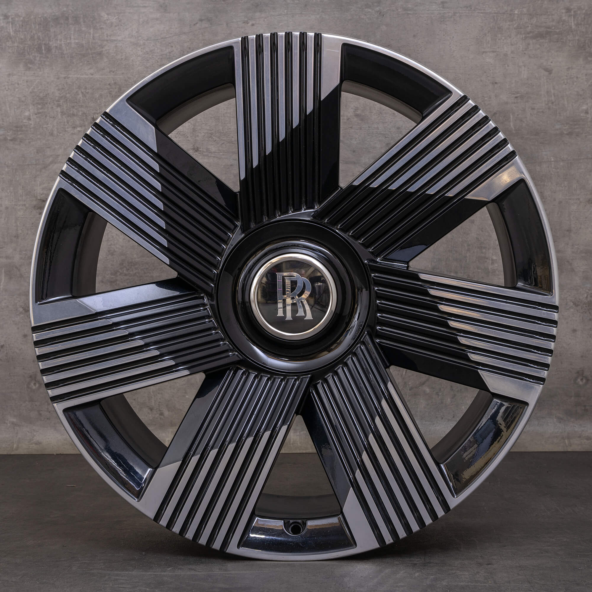 Oryginalne felgi Rolls Royce Spectre 23 cale 5A2A592 5A2A593 czarne polerowane