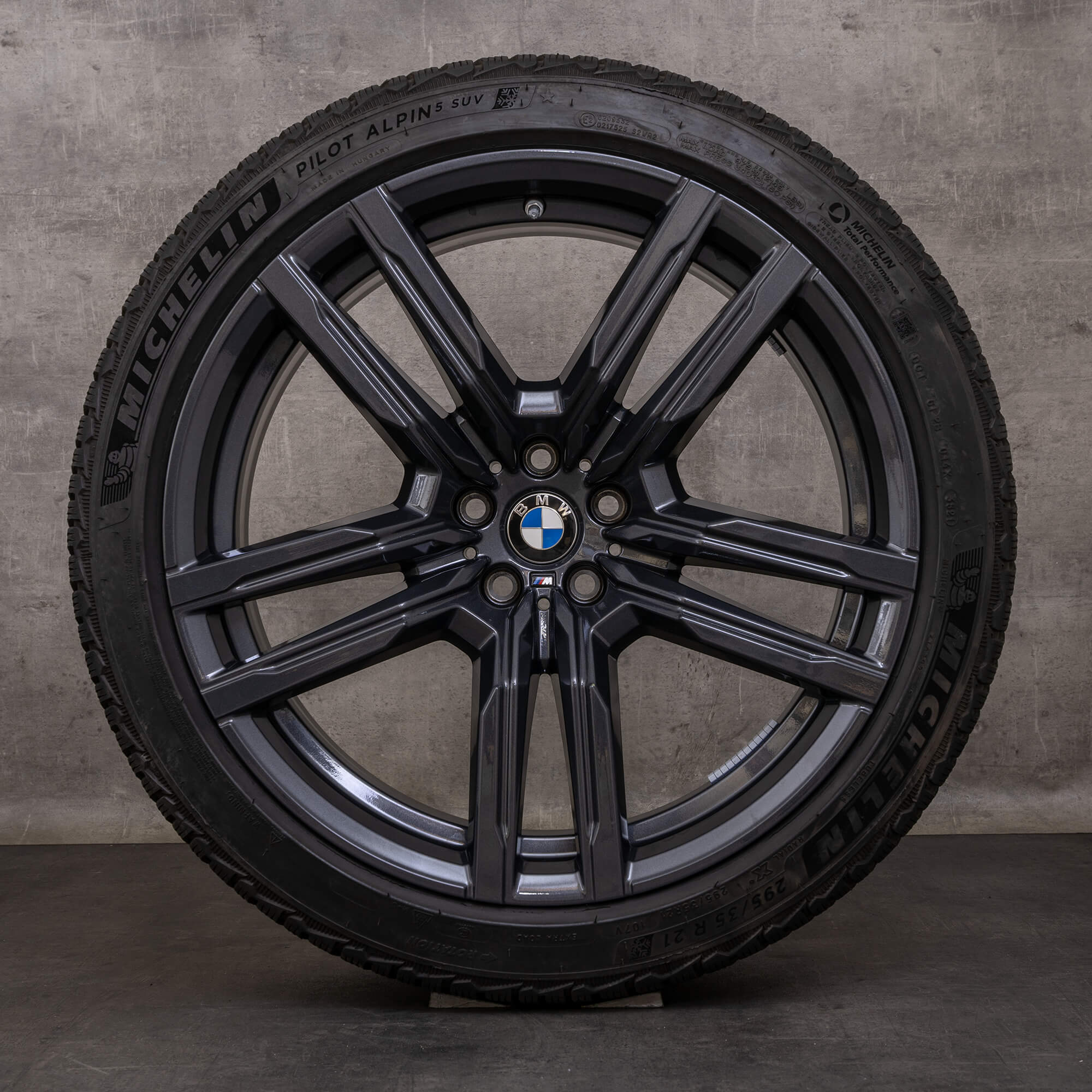 Alkuperäiset BMW X5M X6M talvirenkaat 21 tuuman F95 F96 vanteet styling 808 M 8090794 8090795 orbit grey gloss