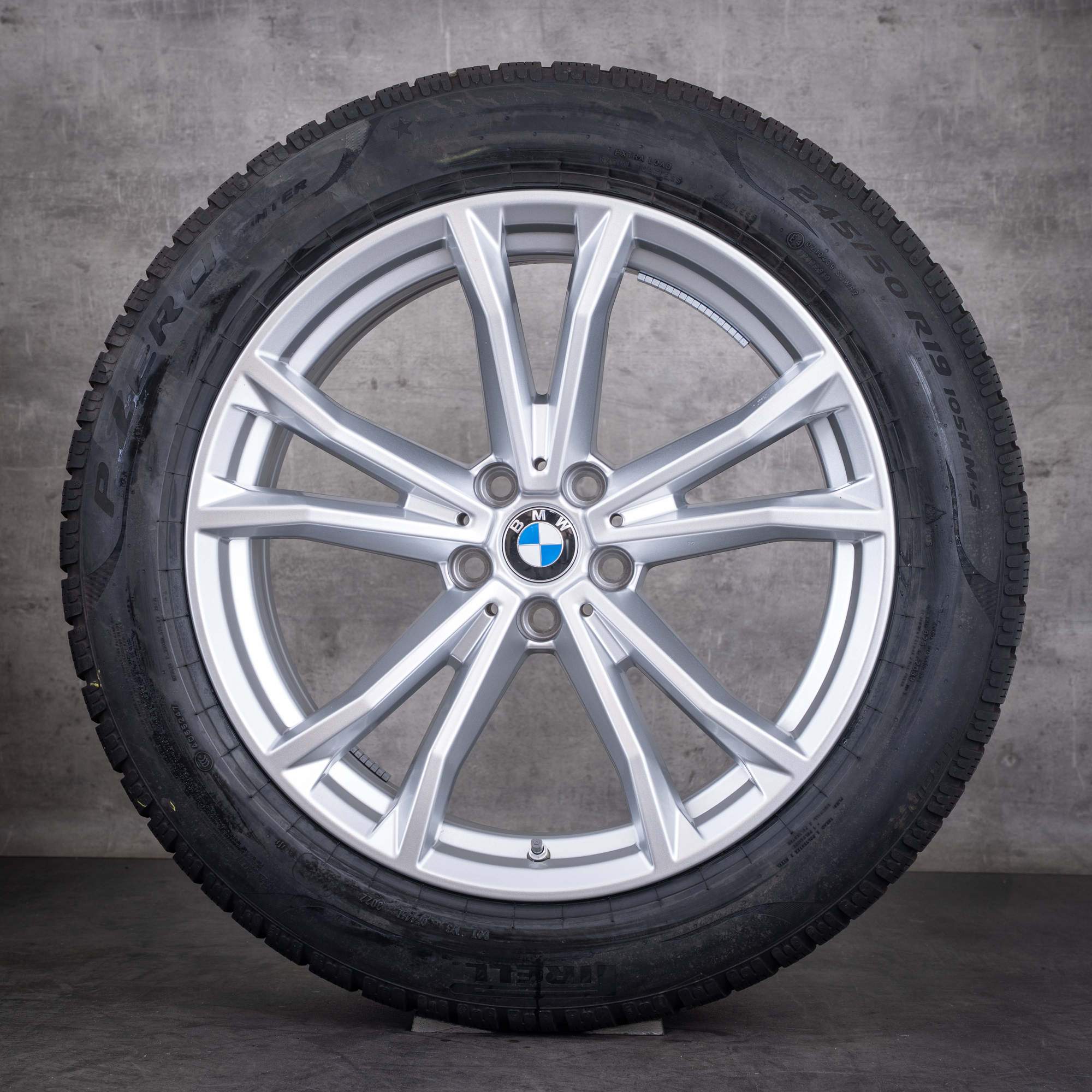 OEM BMW 7 Series i7 X3 winter wheels 19inch G70 G45 rims styling 903 5A19DE0 winter tyres silver - wheel 3 of 4