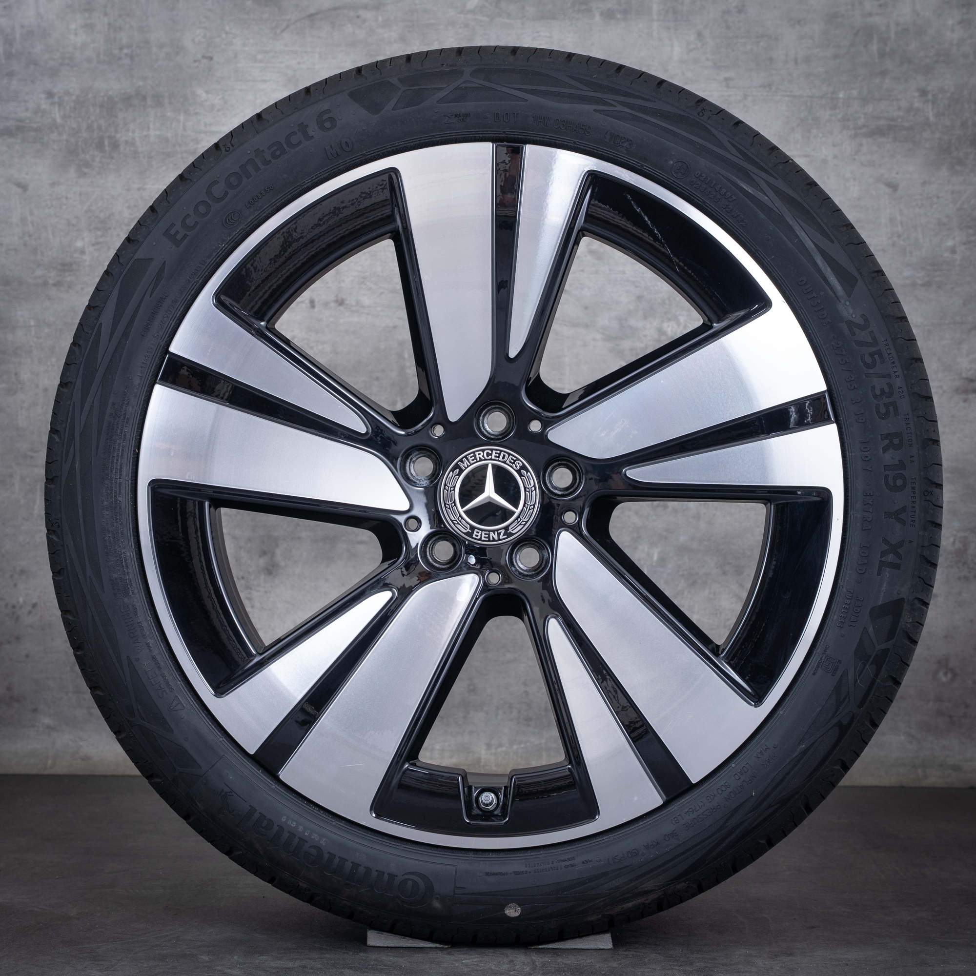 Oryginalne felgi Mercedes Benz CLE 19 cali A236 C236 koła letnie A2364011400 A2364011500 czarne polerowane
