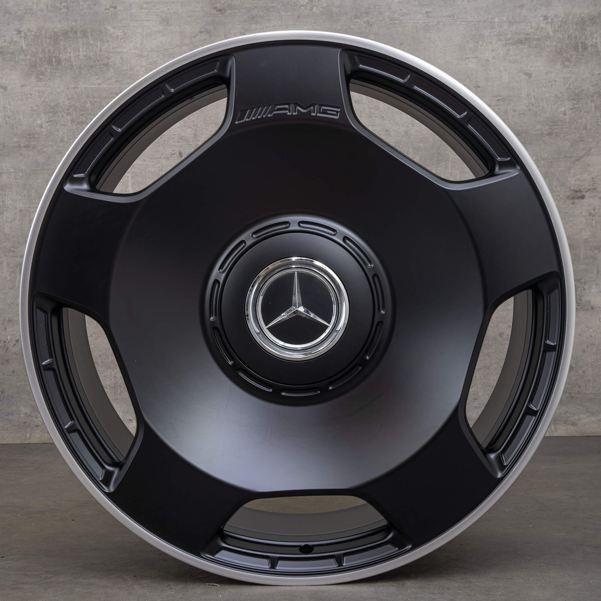 OEM Mercedes Benz G-Class G63 AMG Rims 22 inch W463 W465 Monoblock A4634014100 black matt glossy turned
