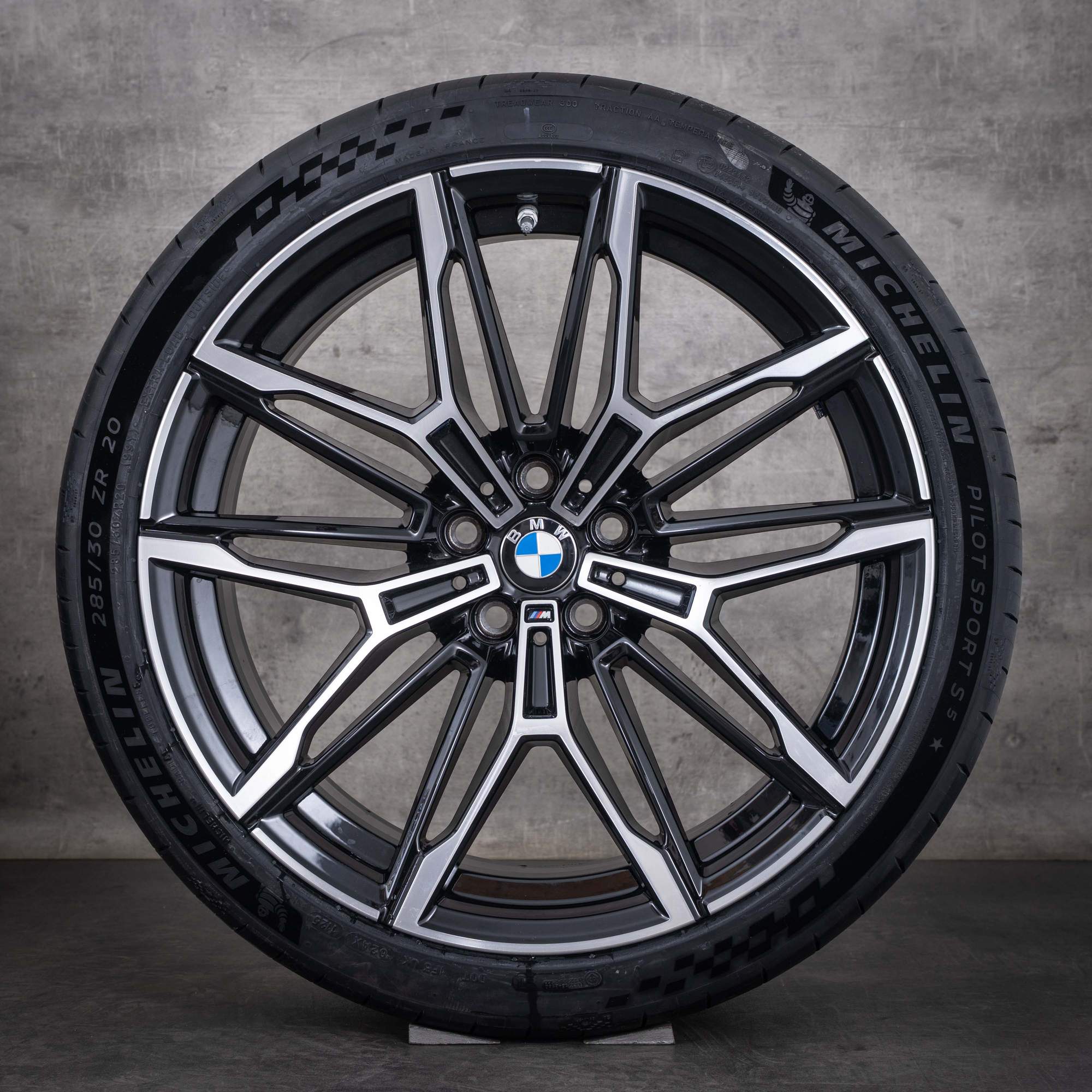 Oryginalne felgi BMW M2 M3 M4 19–20 cali G87 G80 G81 G82 G83 – koła letnie, stylizacja 930 M 7882869 7882870, czarne, Polerowane na wysoki połysk