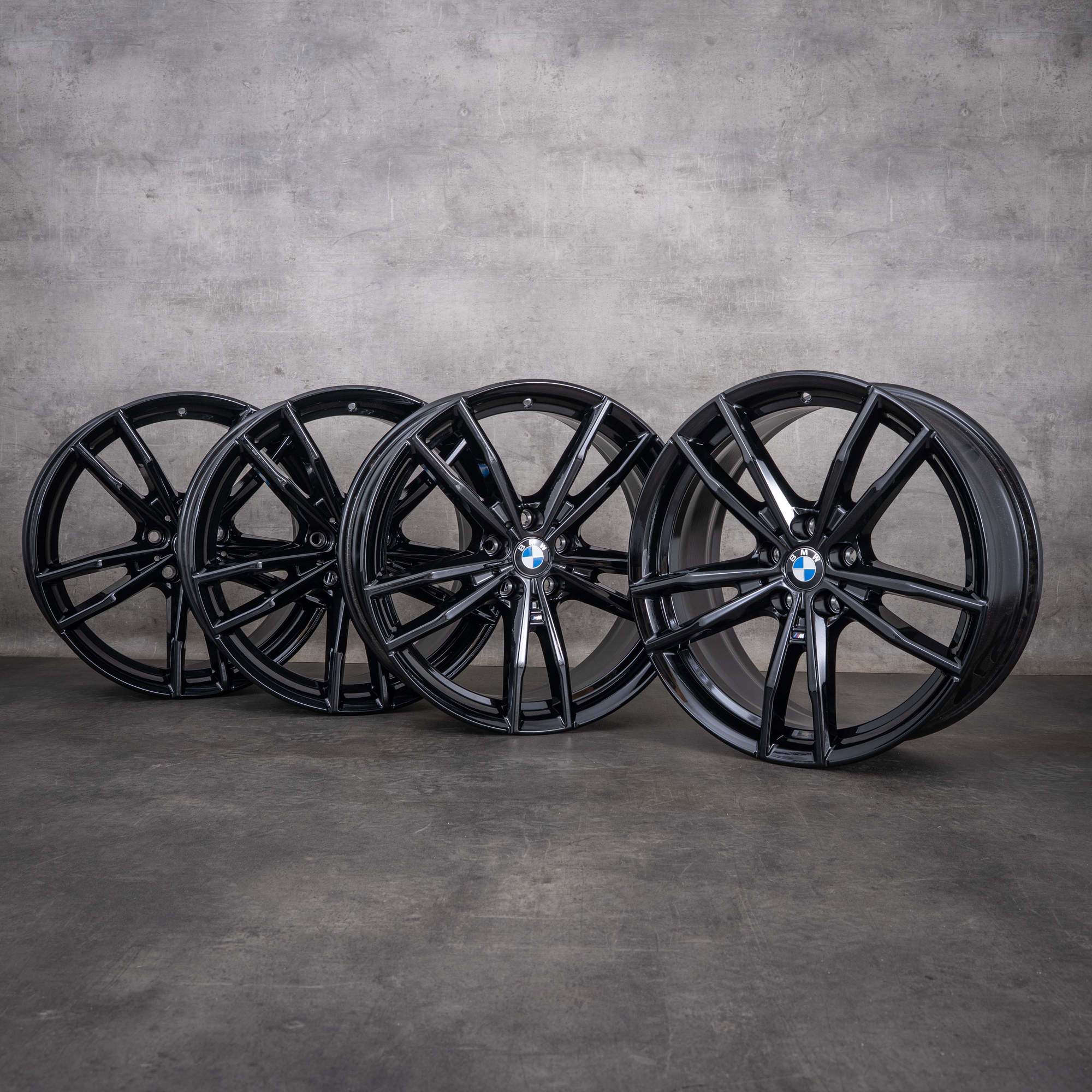 Llantas originales BMW Serie 2, 3 y 4 de 19 pulgadas G42 G20 G21 G22 G23 Styling 791 M 8090094 8090095 negro brillante NUEVAS
