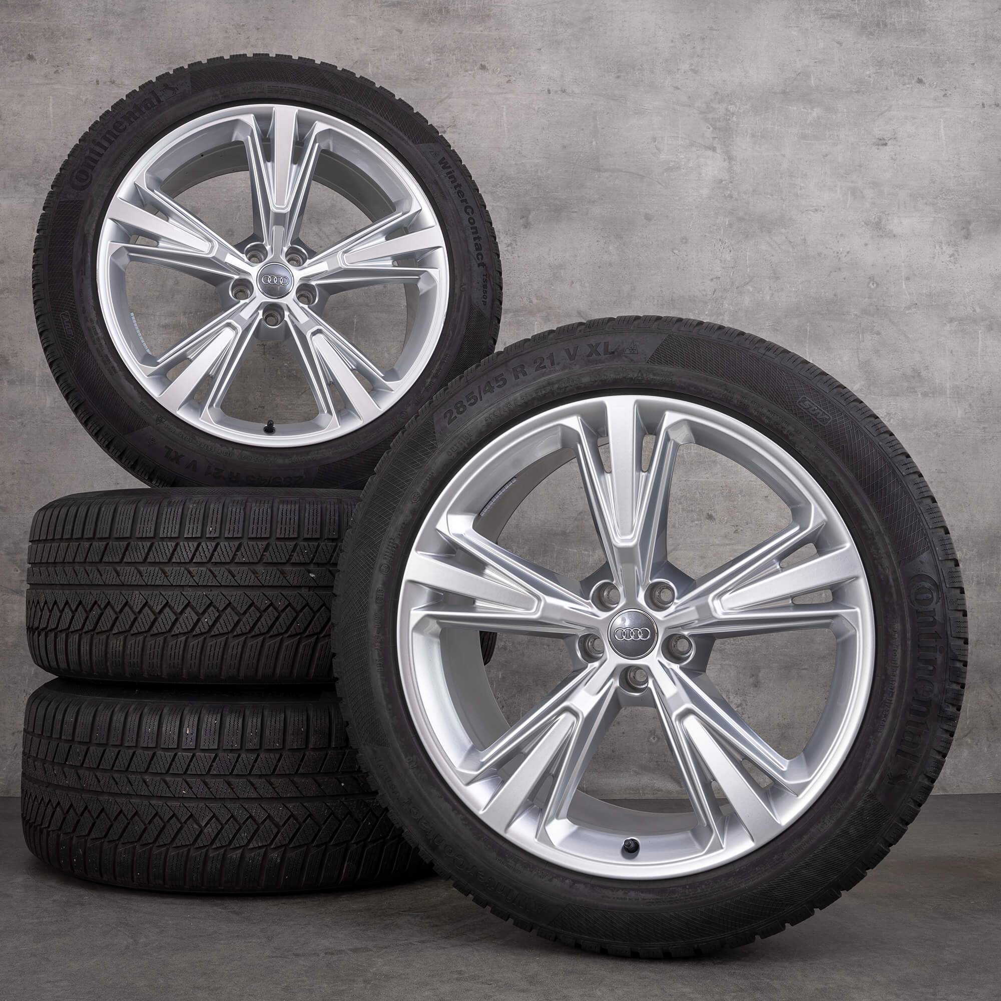 OEM Audi Q8 SQ8 winter wheels 21 inch 4M8 rims 4M8601025H silver