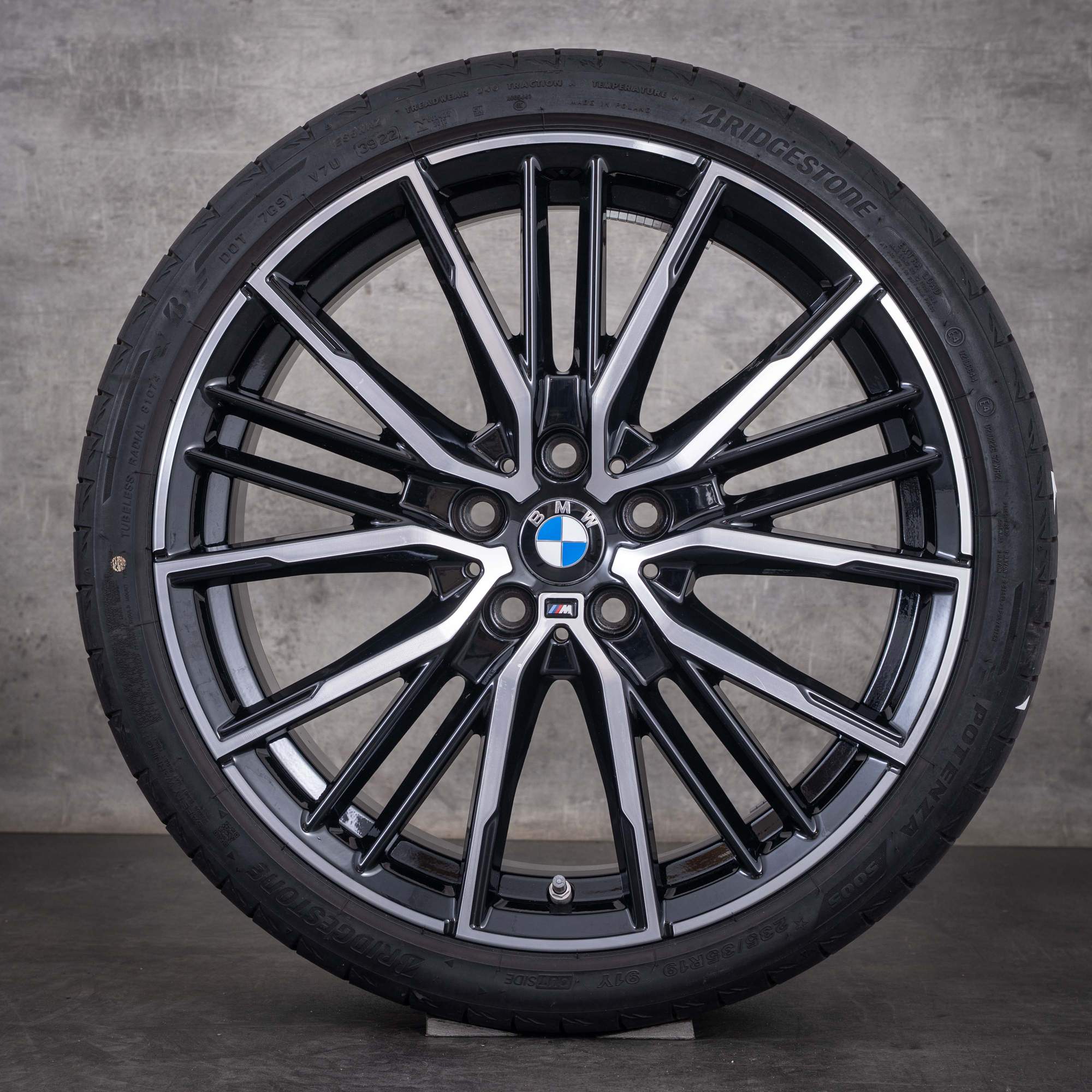 Original BMW 1er 2er Felgen 19 Zoll F40 F44 Gran Coupe Sommerräder Styling 552 M 8092356 schwarz glanzgedreht