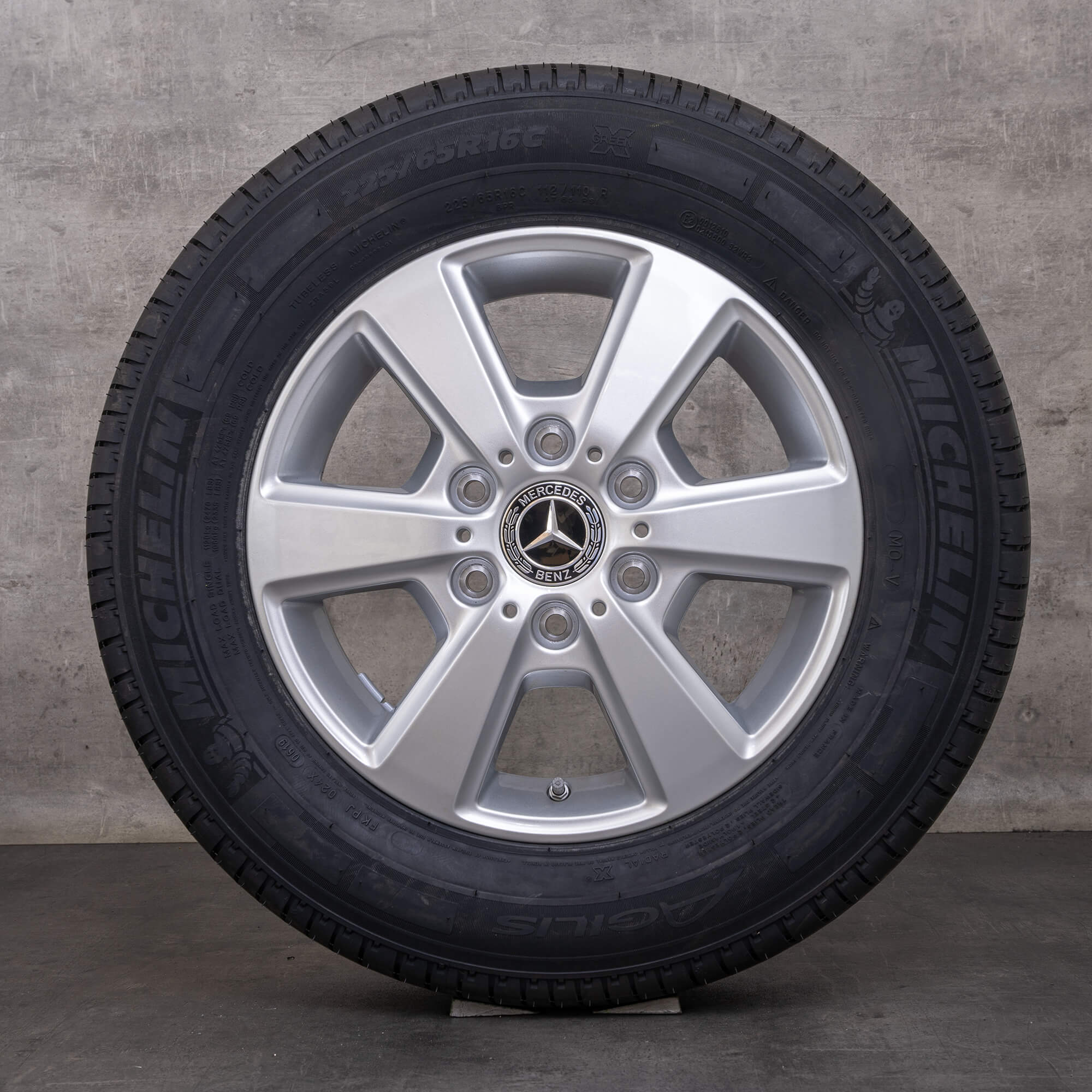 Llantas originales Mercedes Benz Sprinter 16 pulgadas W907 W910 ruedas de verano A9104010700 plata brillante NUEVO