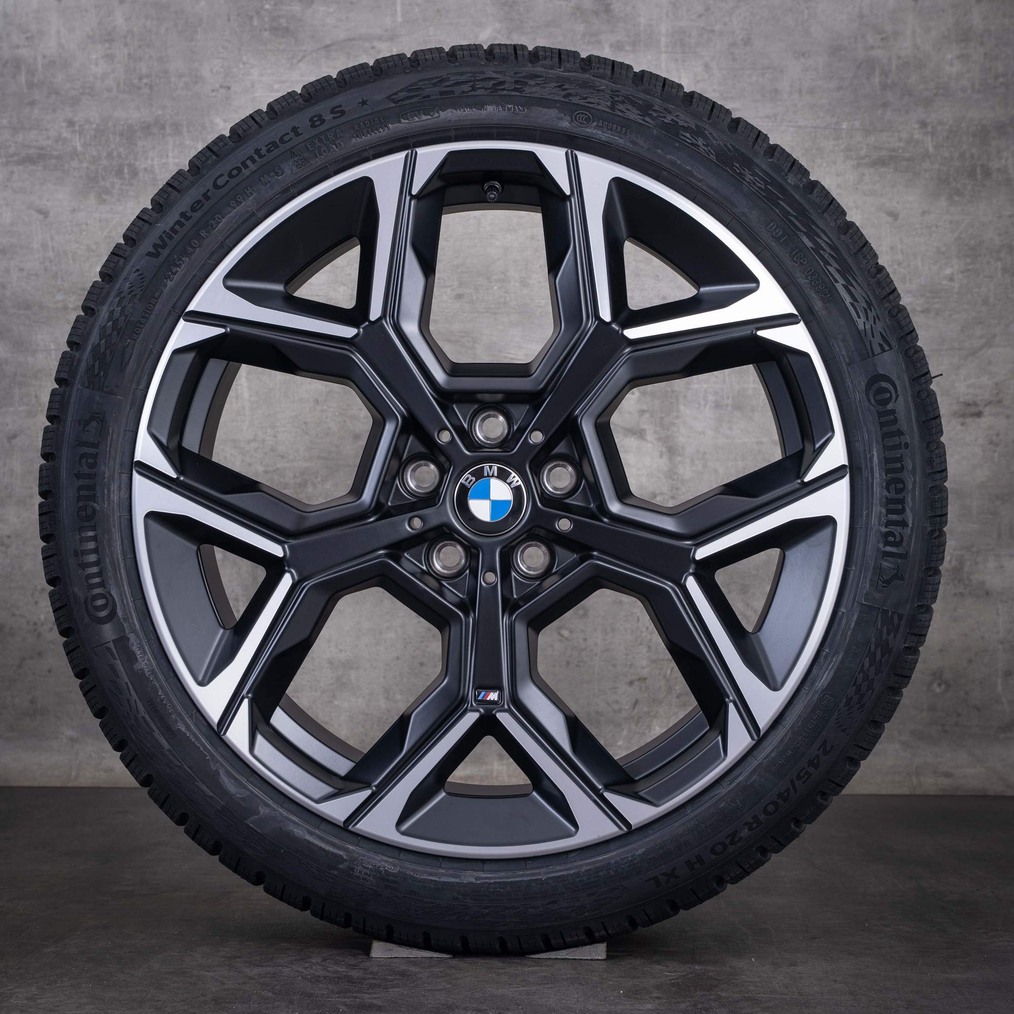 Alkuperäiset BMW X1 iX1 X2 iX2 talvirenkaat 20 tuumaa U10 U11 vanteet Styling 872 M 6898052 mattamusta diamond cut UUDET