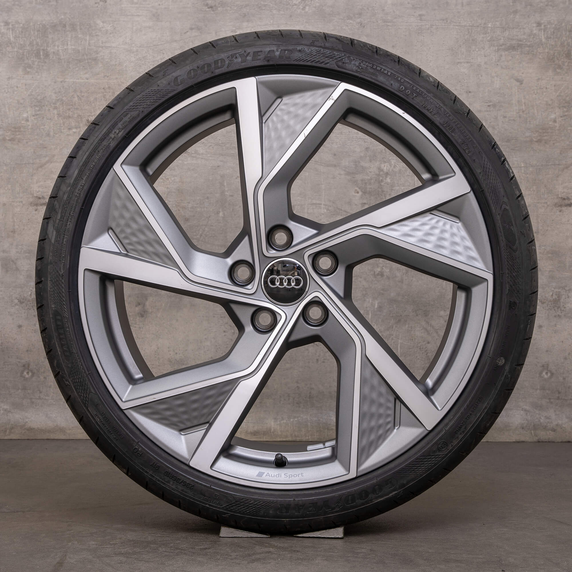 Jantes Audi A3 S3 genuínas de verão 8Y 8V 19 polegadas 8Y0601025Q titânio mate polido