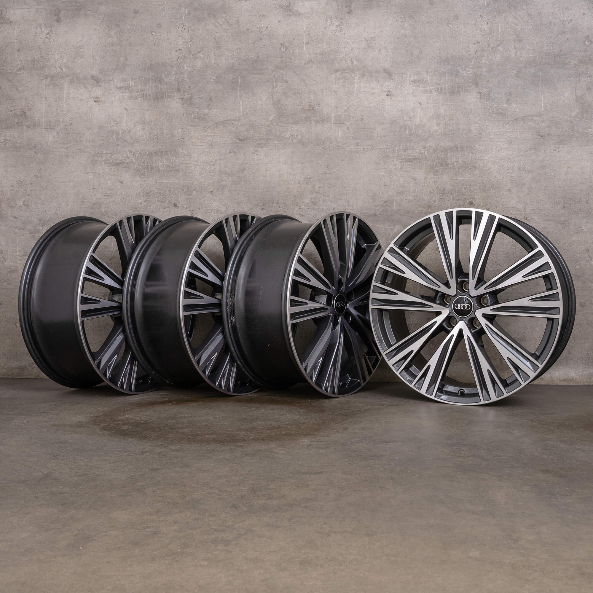 Original Audi A6 S6 Jantes 20 pouces 4K C8 4K0601025J anthracite brillant
