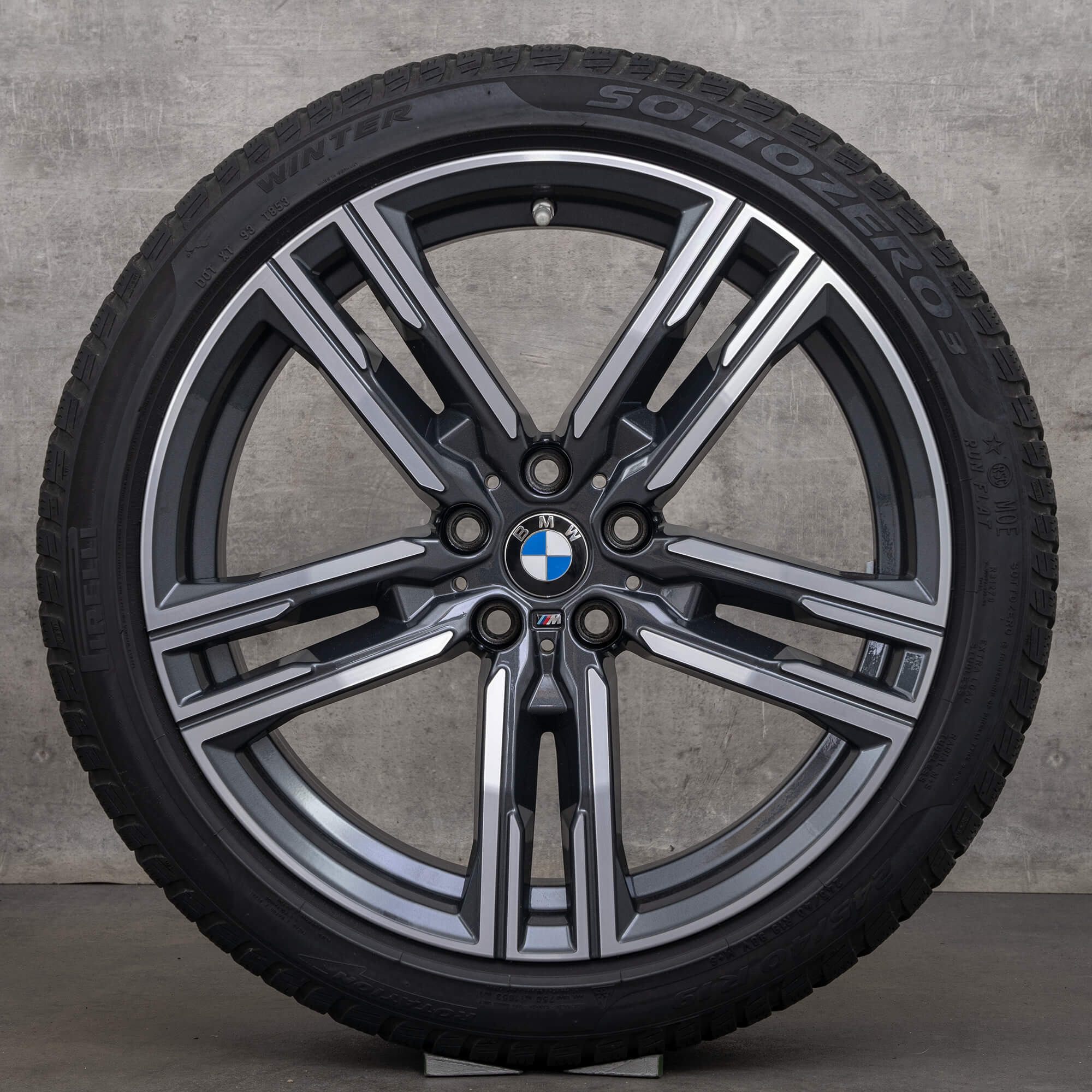 BMW 8er G14 G15 G16 Winterräder 19 Zoll Felgen Winterreifen Styling 727 M