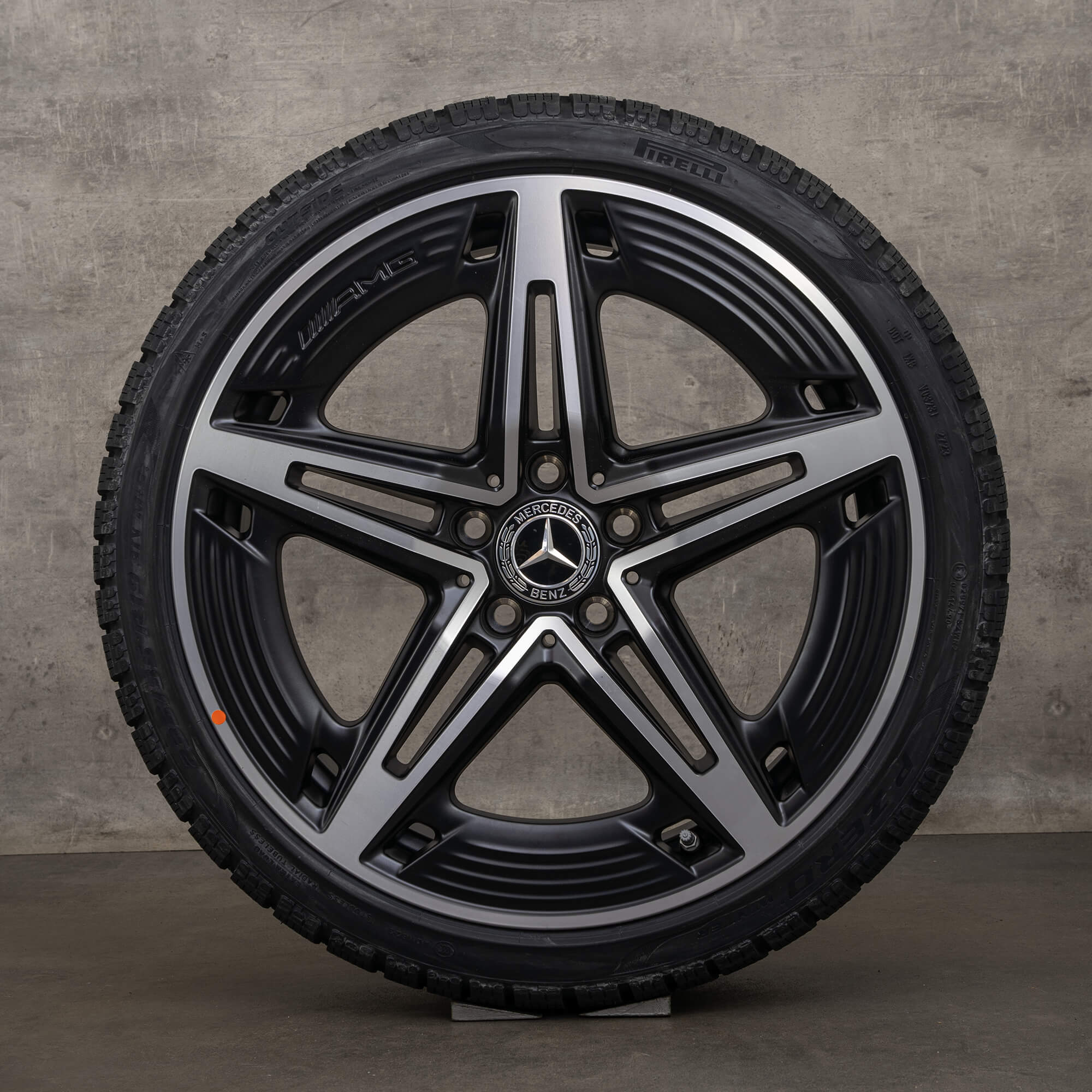 Original Mercedes Benz A-Klasse A35 AMG Winterräder 19 Zoll W177 V177 Felgen A1774014400 schwarz glanzgedreht NEU