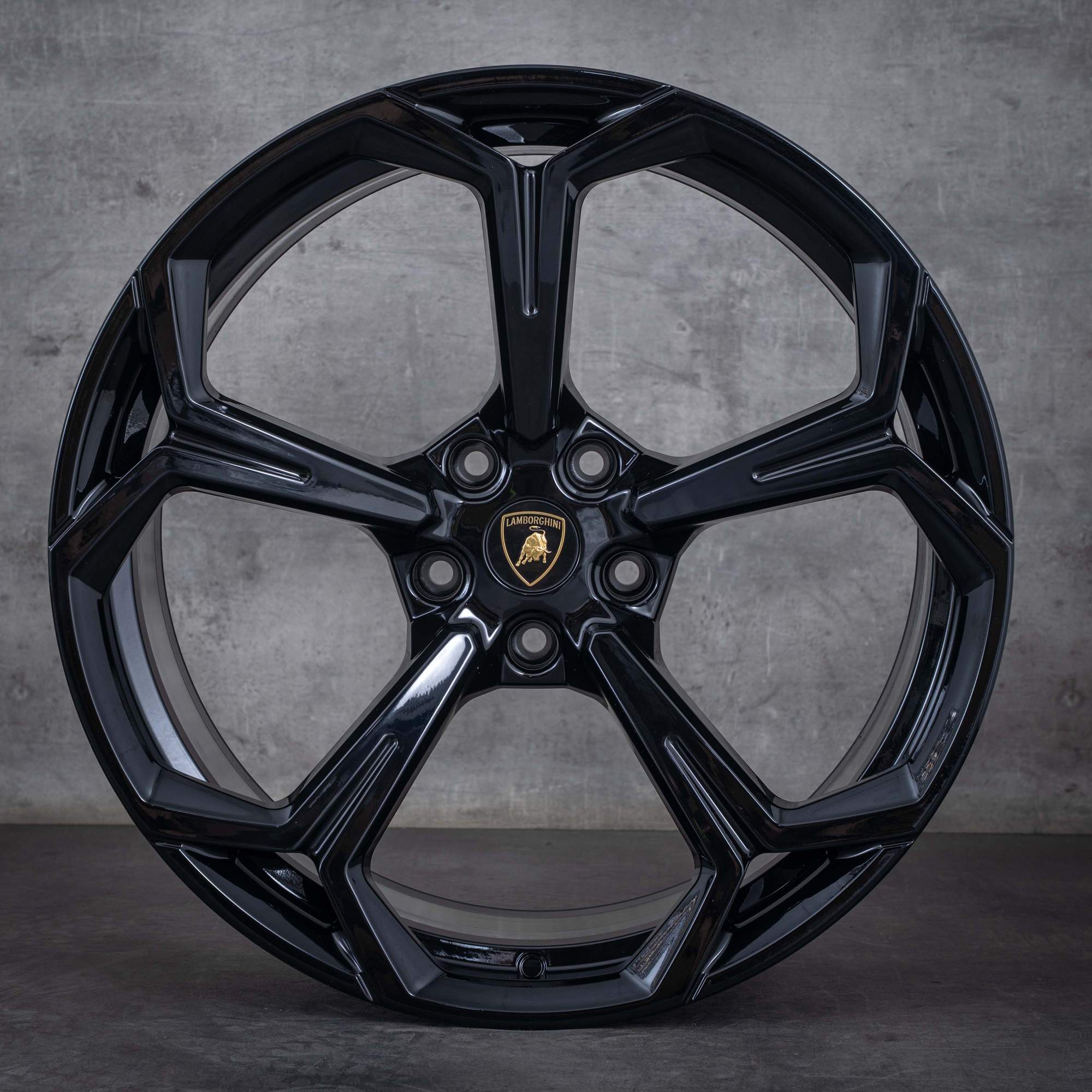 Oryginał Lamborghini Urus koła letnie 22 cale 4ML601025P 4ML601025Q wzór plastra miodu czarny błyszczący