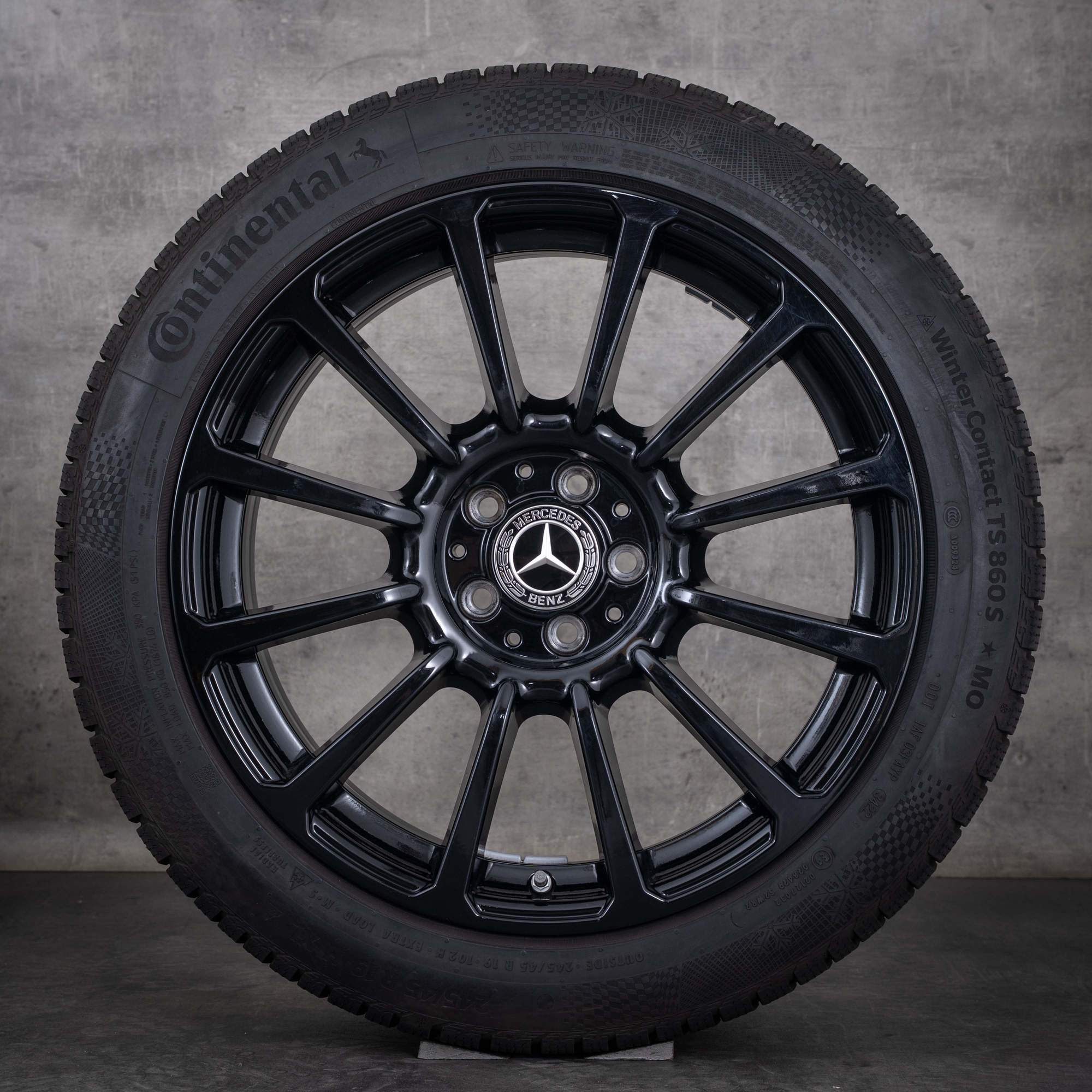 Oryginalne felgi Mercedes-Benz Klasy E 19 cali W214 S214 – koła letnie A2144013800, czarne