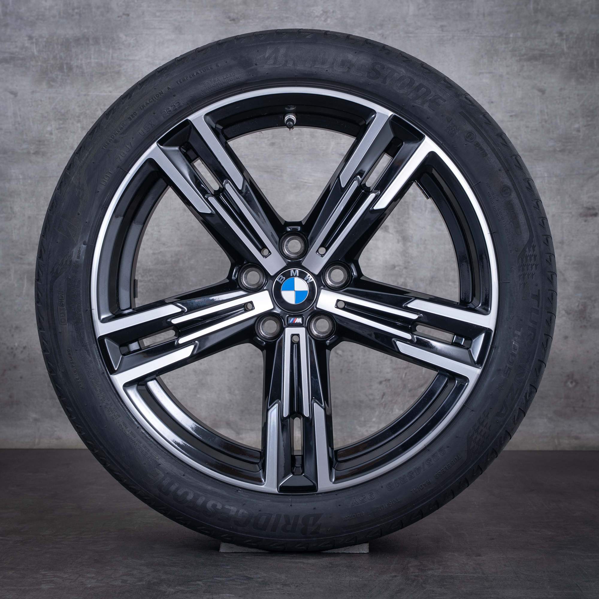 Original BMW 2er 3er 4er Felgen 18 Zoll G20 G21 G22 G23 G42 Coupé Sommerräder Syling 848 M 8746631 8746632 jet black glanzgedreht