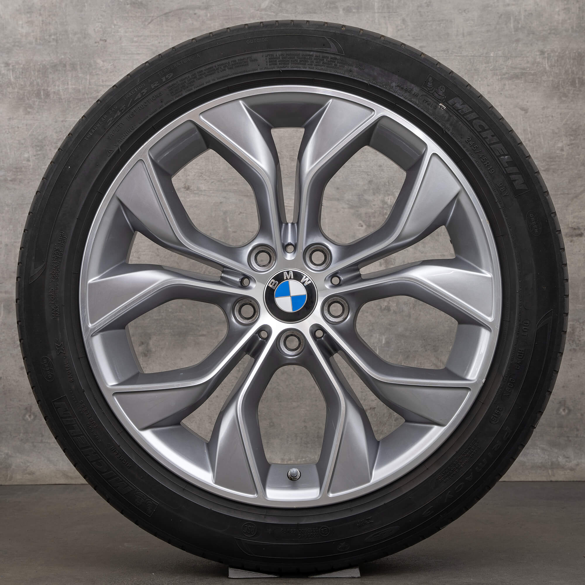 BMW X3 F25 X4 F26 jante vara 19 inch 608 cauciucuri 6862890 6862891