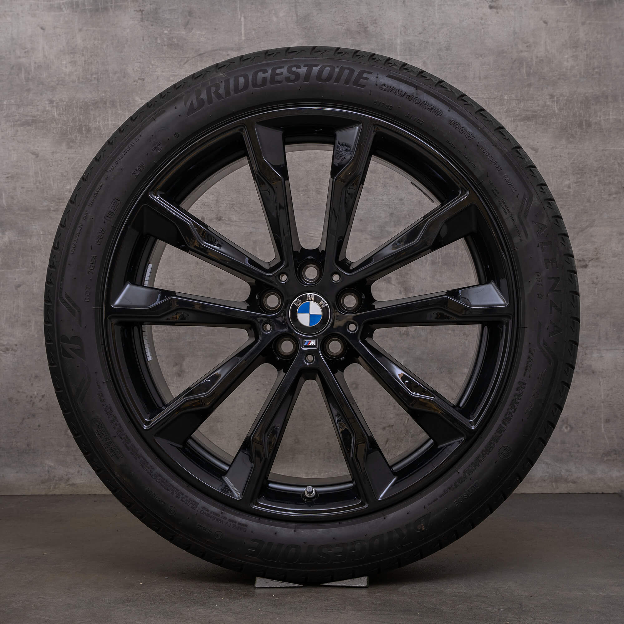 Original BMW X3 X4 Felgen 20 Zoll G01 G02 Sommerreifen 699 M 7916265 7916266 jet black