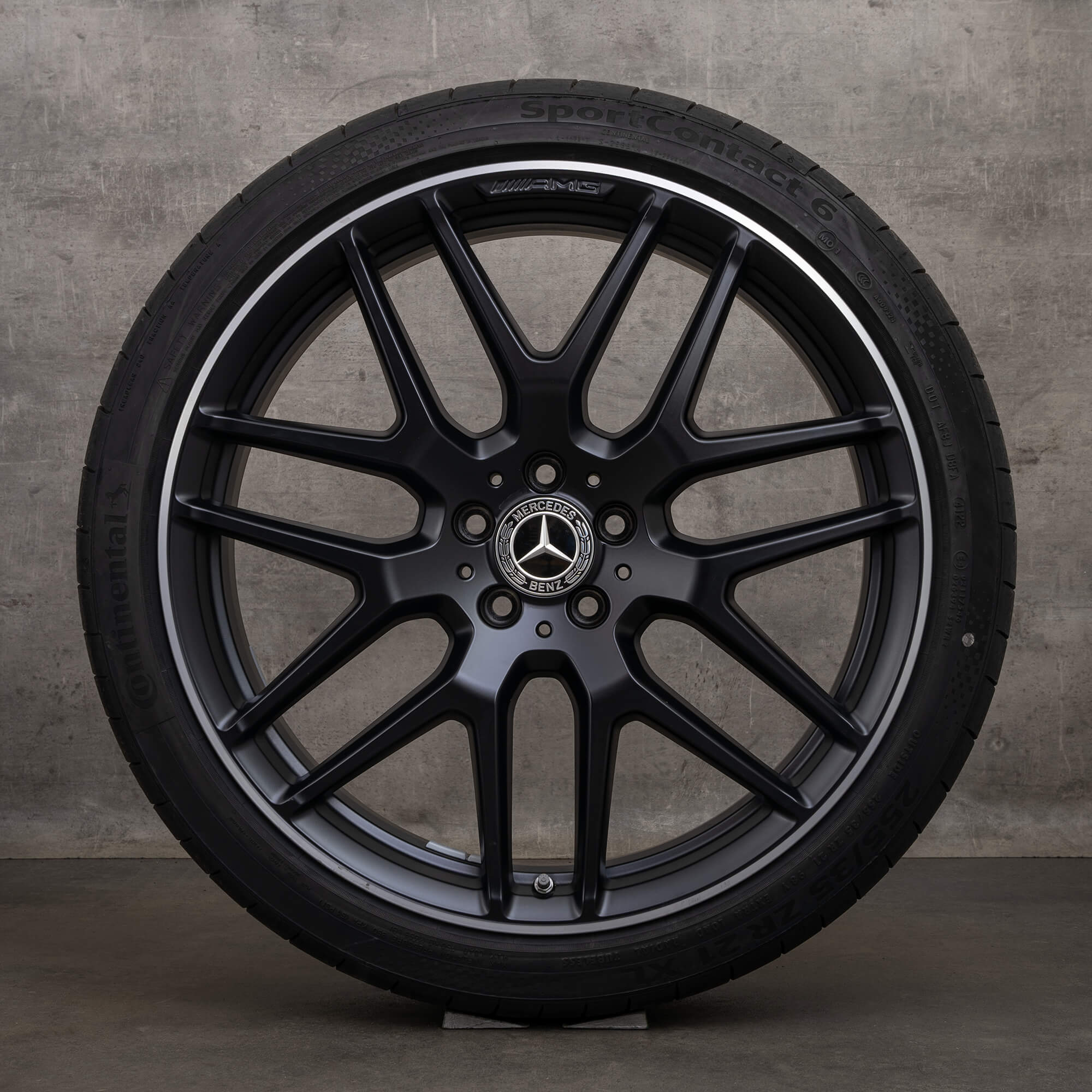 Oryginał Mercedes Benz GLA GLB AMG 35 45 felgi 21 cali H247 X247 koła letnie A2474012300 czarny satyna Polerowane
