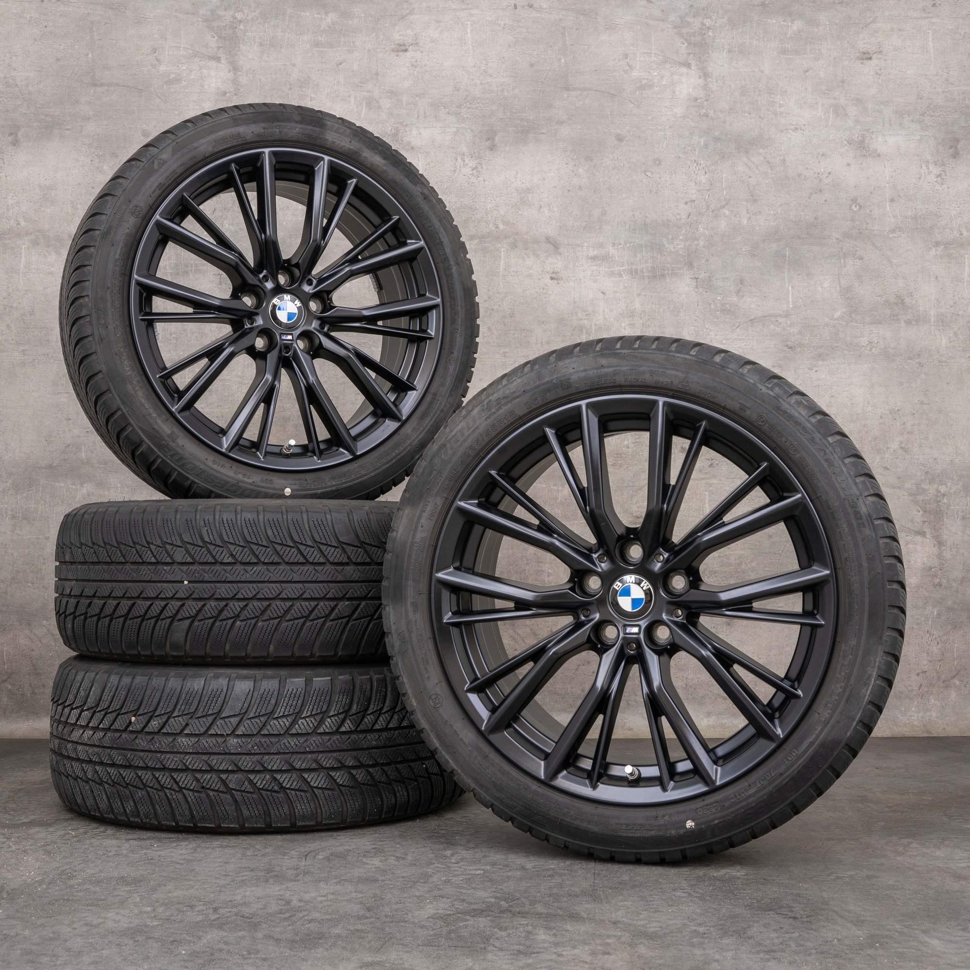 Oem BMW Série 3 pneus hiver jantes 18 pouces G20 G21 Styling 796 M 6885305 noir mat