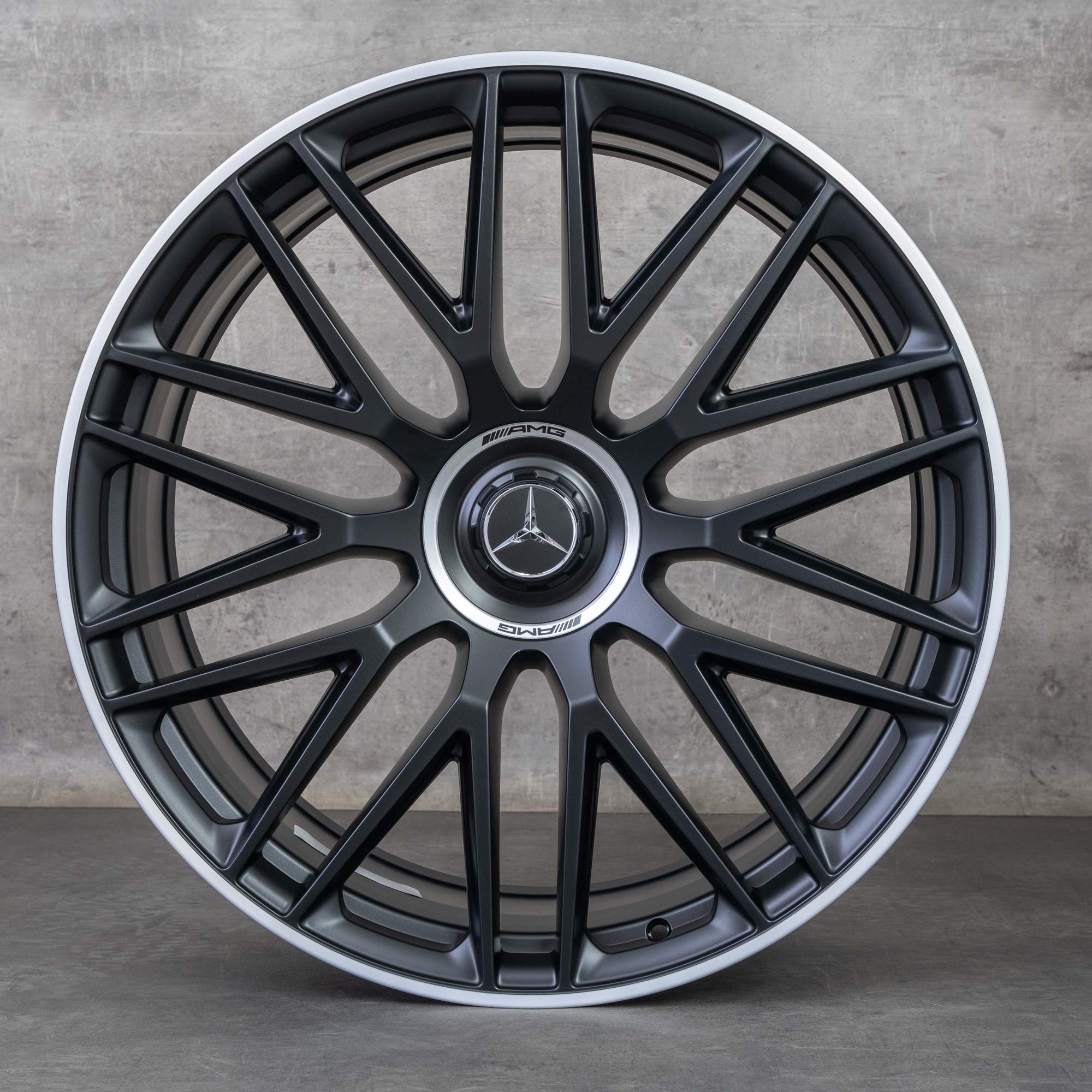 Original Mercedes Benz GLS 63 AMG Felgen 23 Zoll SUV X167 4Matic Sommerräder A1674018500 A1674018600 schwarz matt glanzgedreht NEU