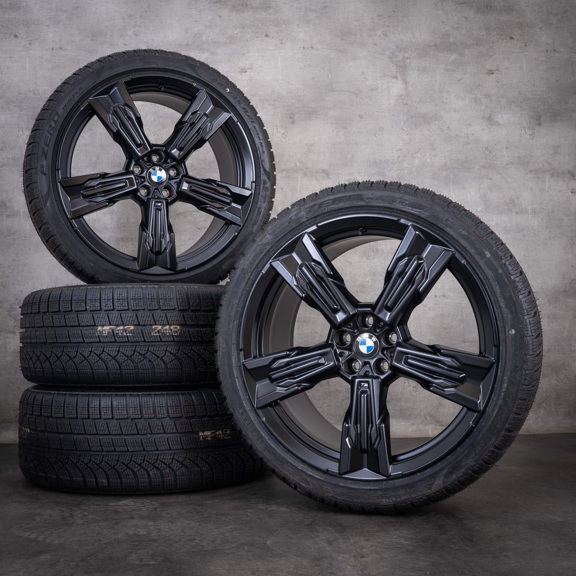 Alkuperäiset BMW 7-sarjan i7 X3 talvirenkaat 20 tuumaa G70 G45 vanteet Styling 1037 M 5A90F90 5A90F91 mattamusta UUDET