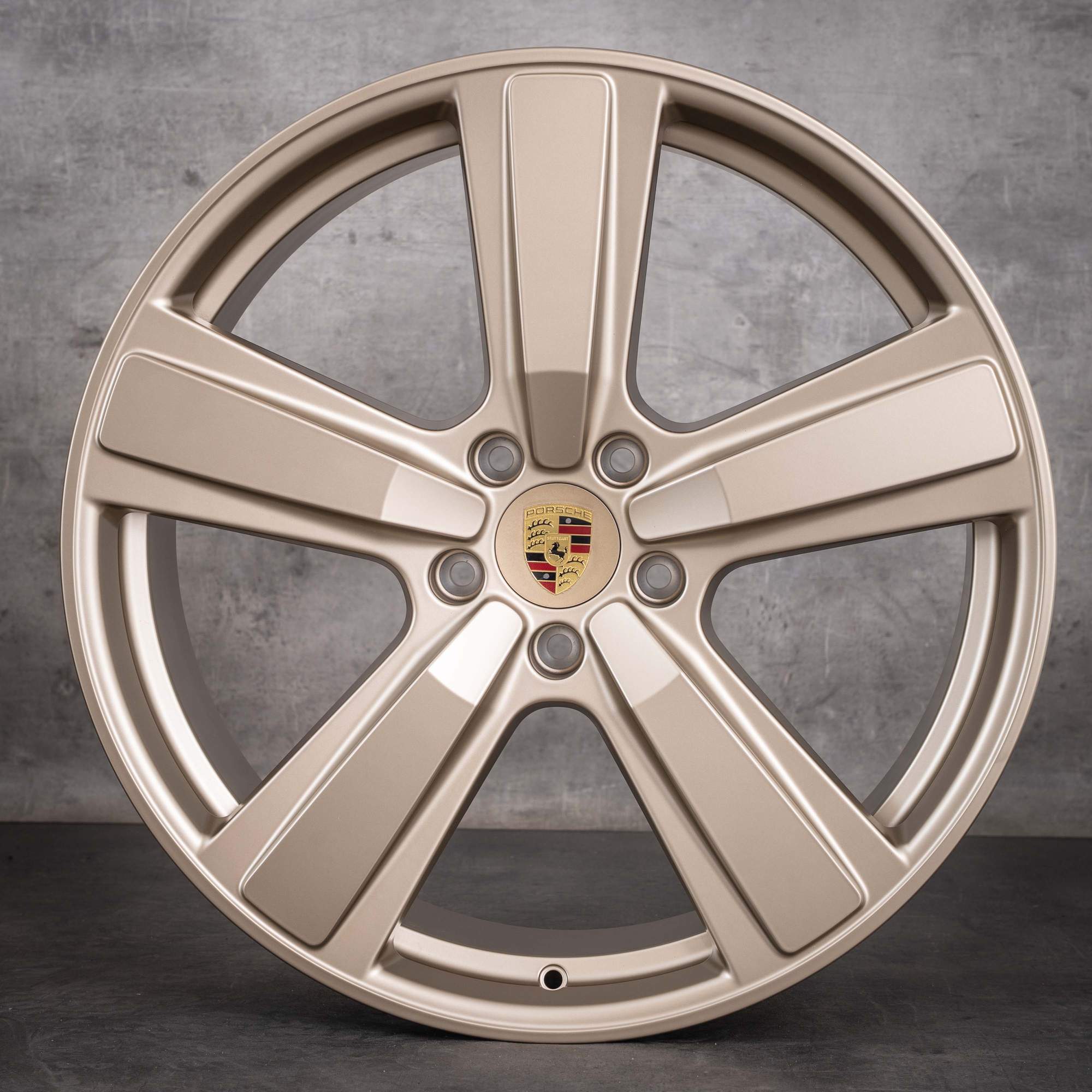 Original Porsche Cayenne Felgen 22 Zoll 9YA E3 II S GTS E 9Y0601025EA 9Y0601025EB CQ Exclusive Design Sport neodyme matt NEU