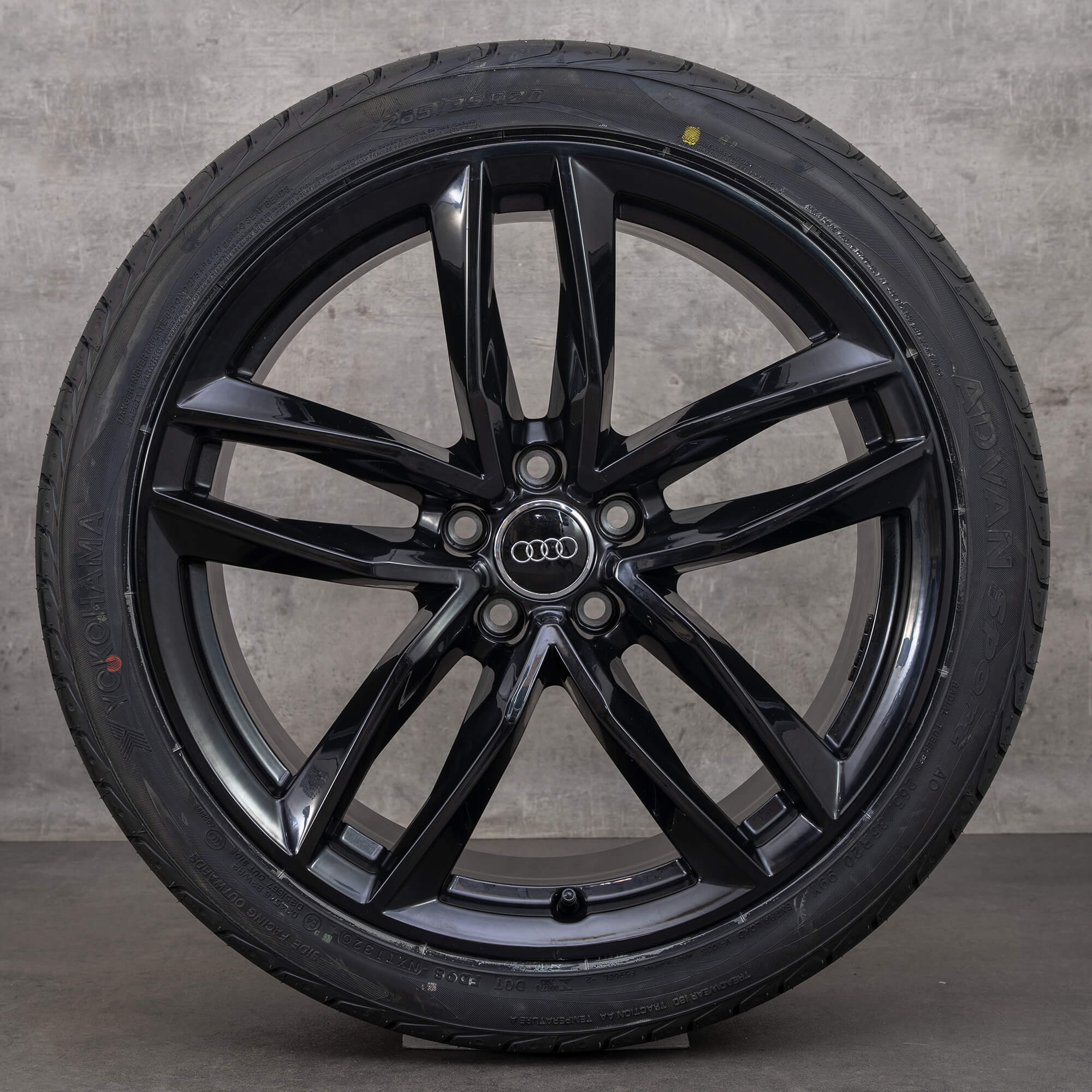 Original Audi A8 S8 4H D4 20 Zoll Winterreifen Felgen 4H0601025BR schwarz