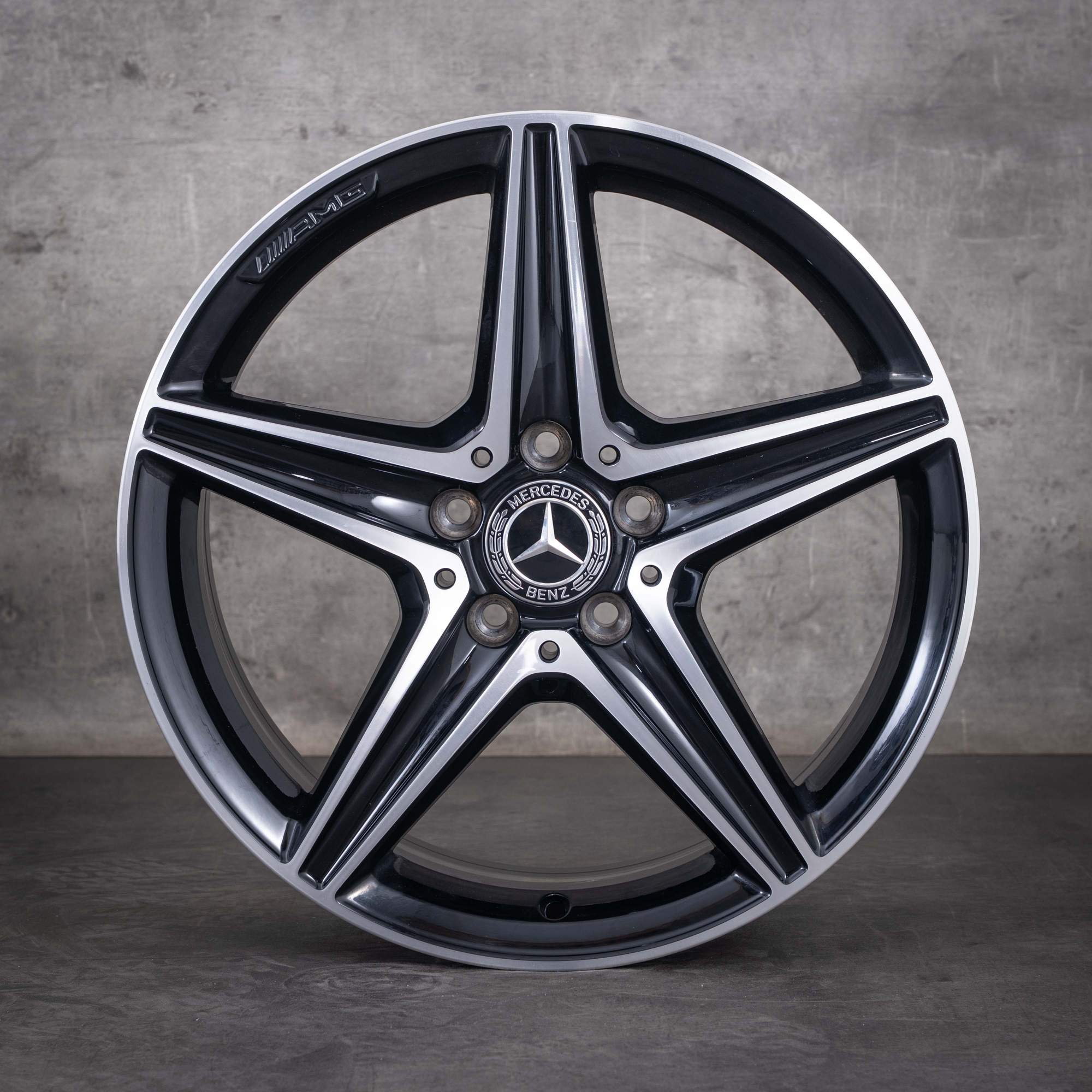 Original Mercedes Benz E-Klasse AMG Felgen 18 Zoll W213 S213 A238 C238 A2134011800 A2134011900 schwarz glanzgedreht