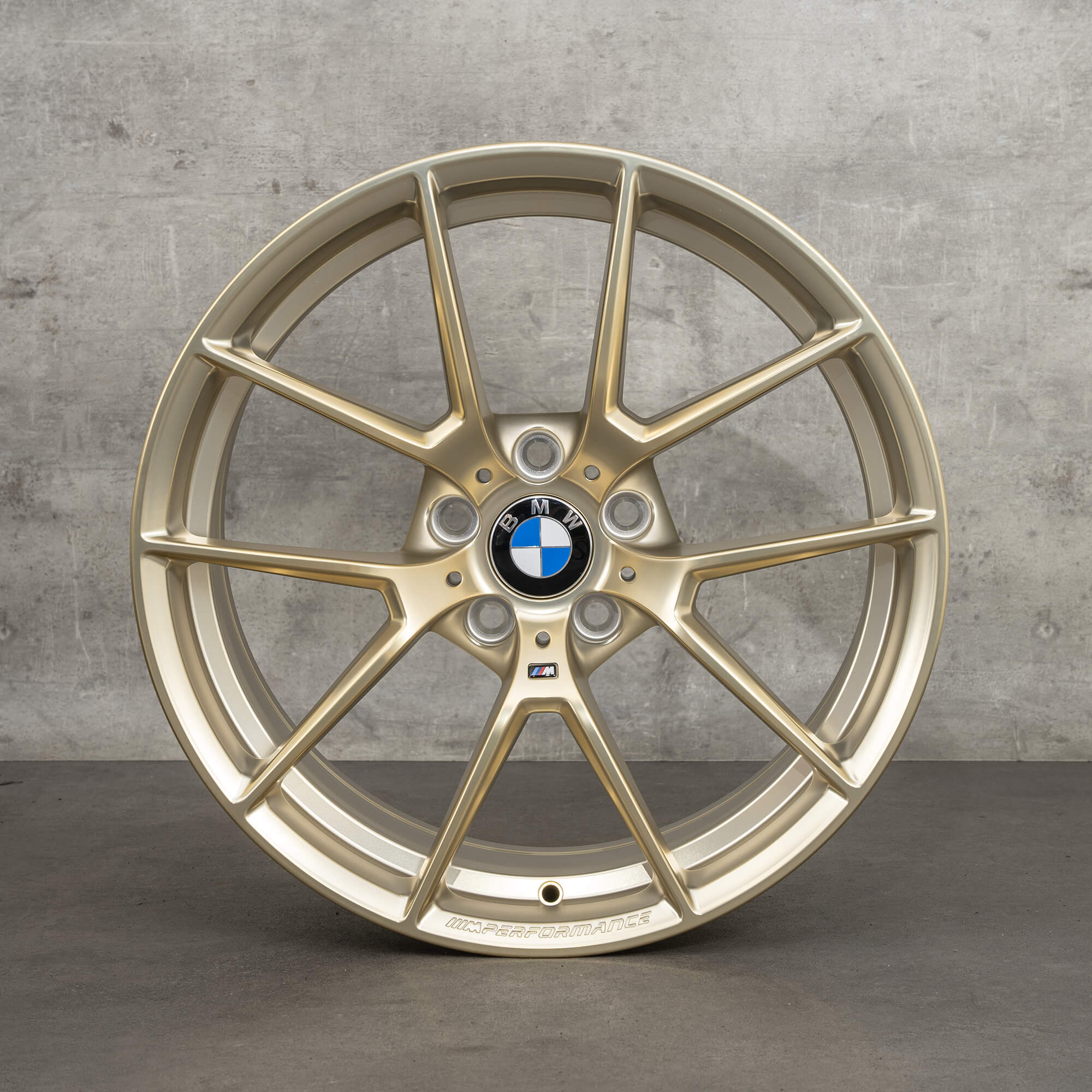 BMW 19 palcové ráfky M2 F87 M3 F80 M4 F82 F32 Frozen Gold M763 8097287 8097288