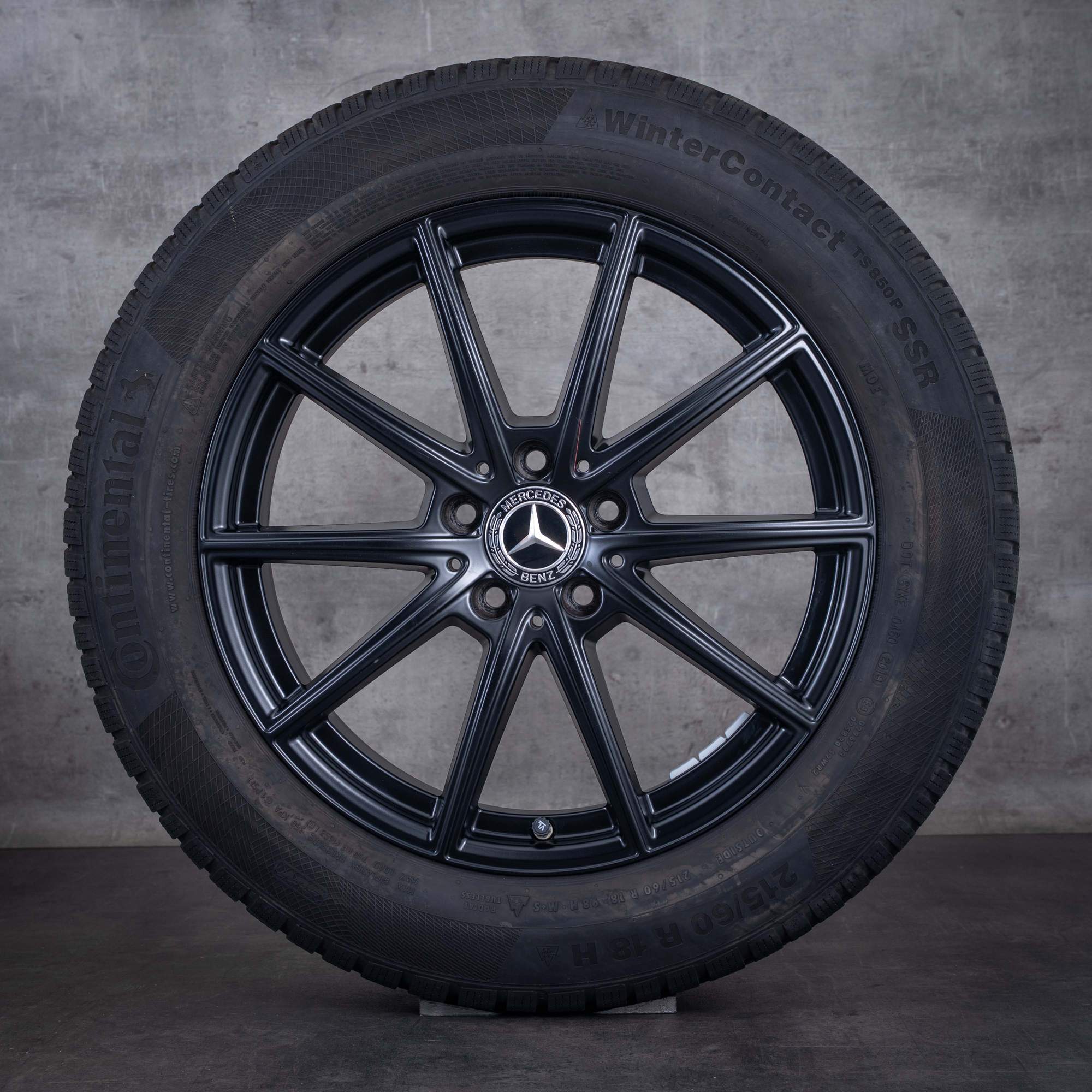 Anvelope de iarnă originale Mercedes-Benz GLA GLB 18 inci H247 X247 A2474012600 negru mat