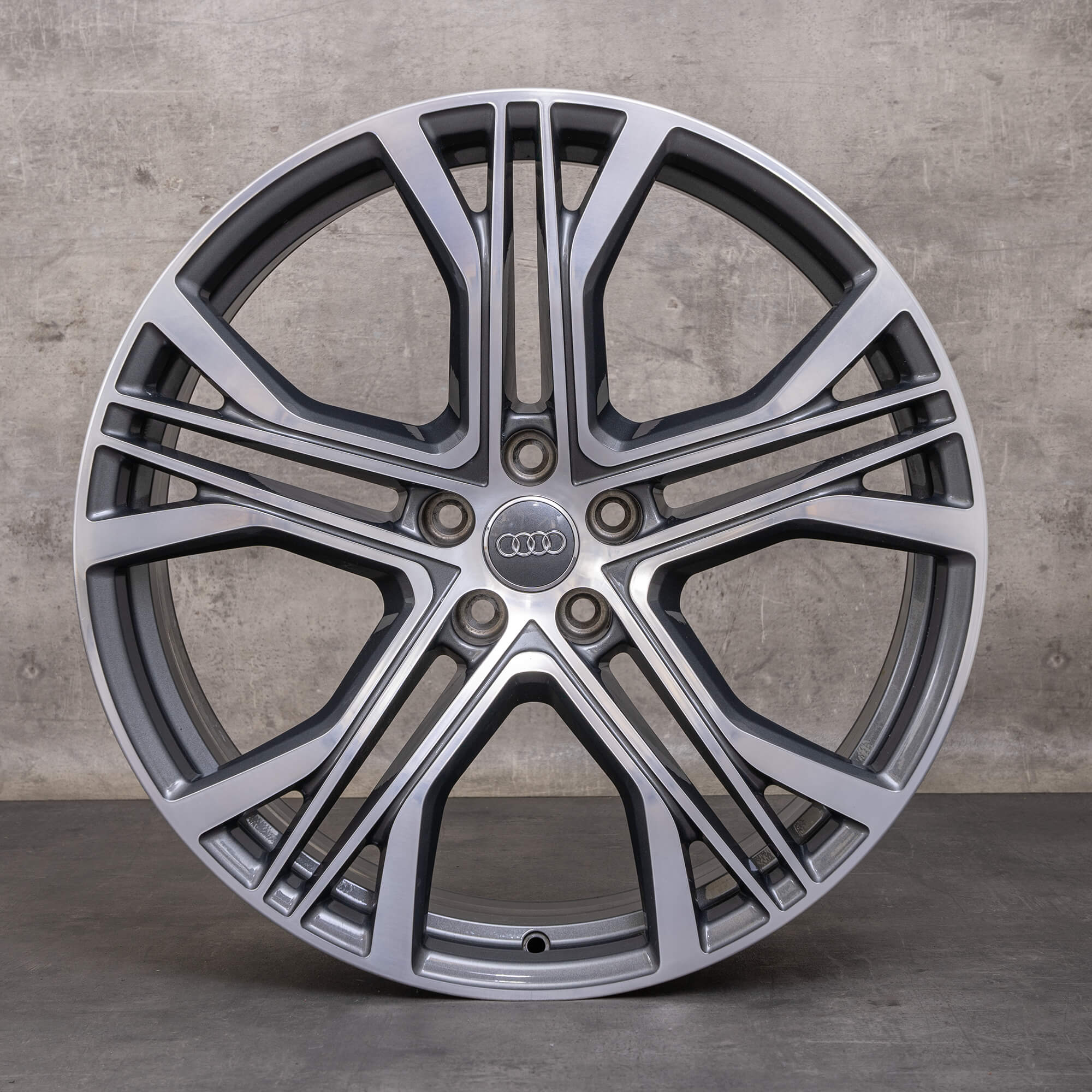 OEM Audi A7 S7 rims 21 inch 4K aluminum 4K8601025AA titanium polished