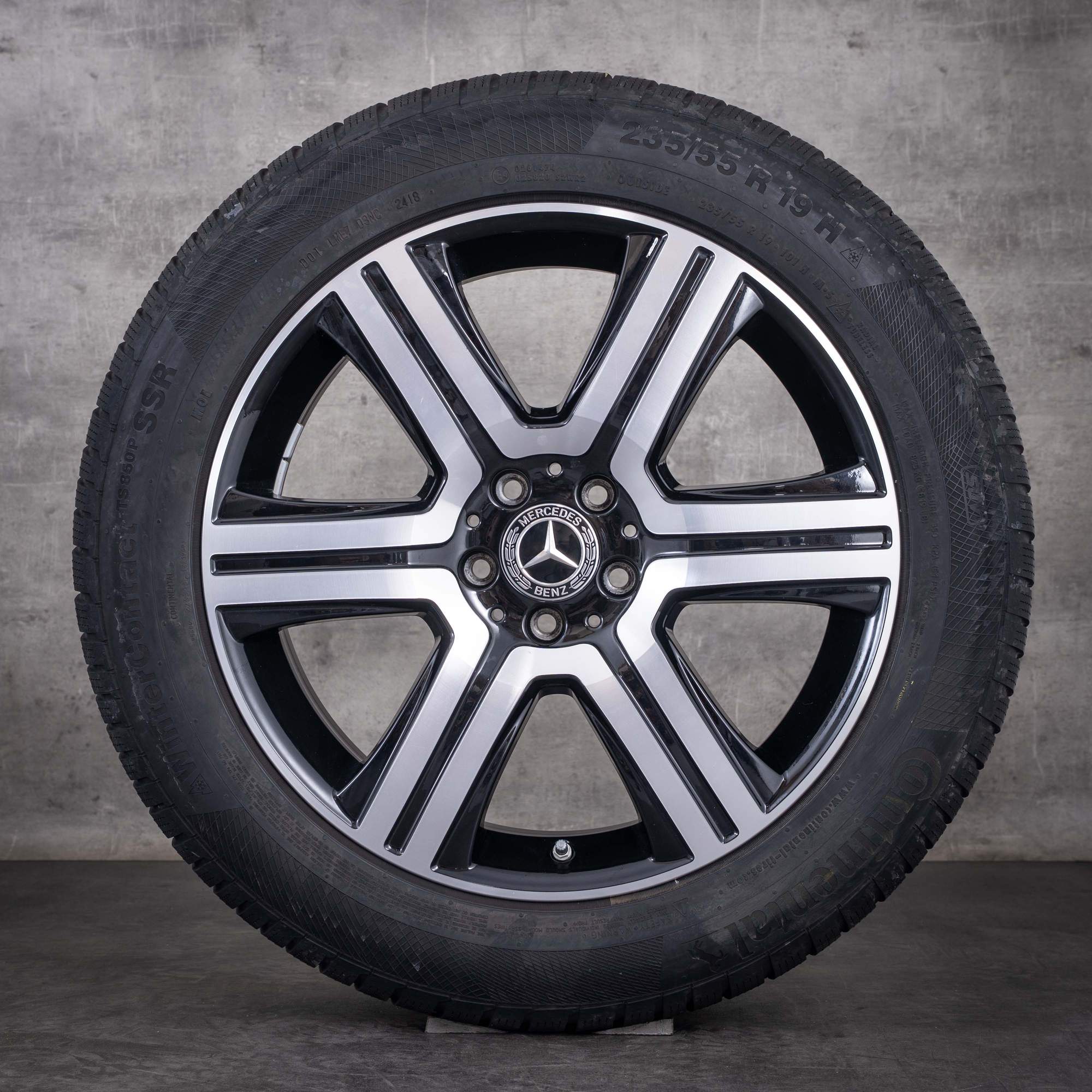 Jantes d'origine Mercedes-Benz GLC et 43 AMG 19 pouces X253 C253 Roues hiver A2534011600 finition noire diamantée