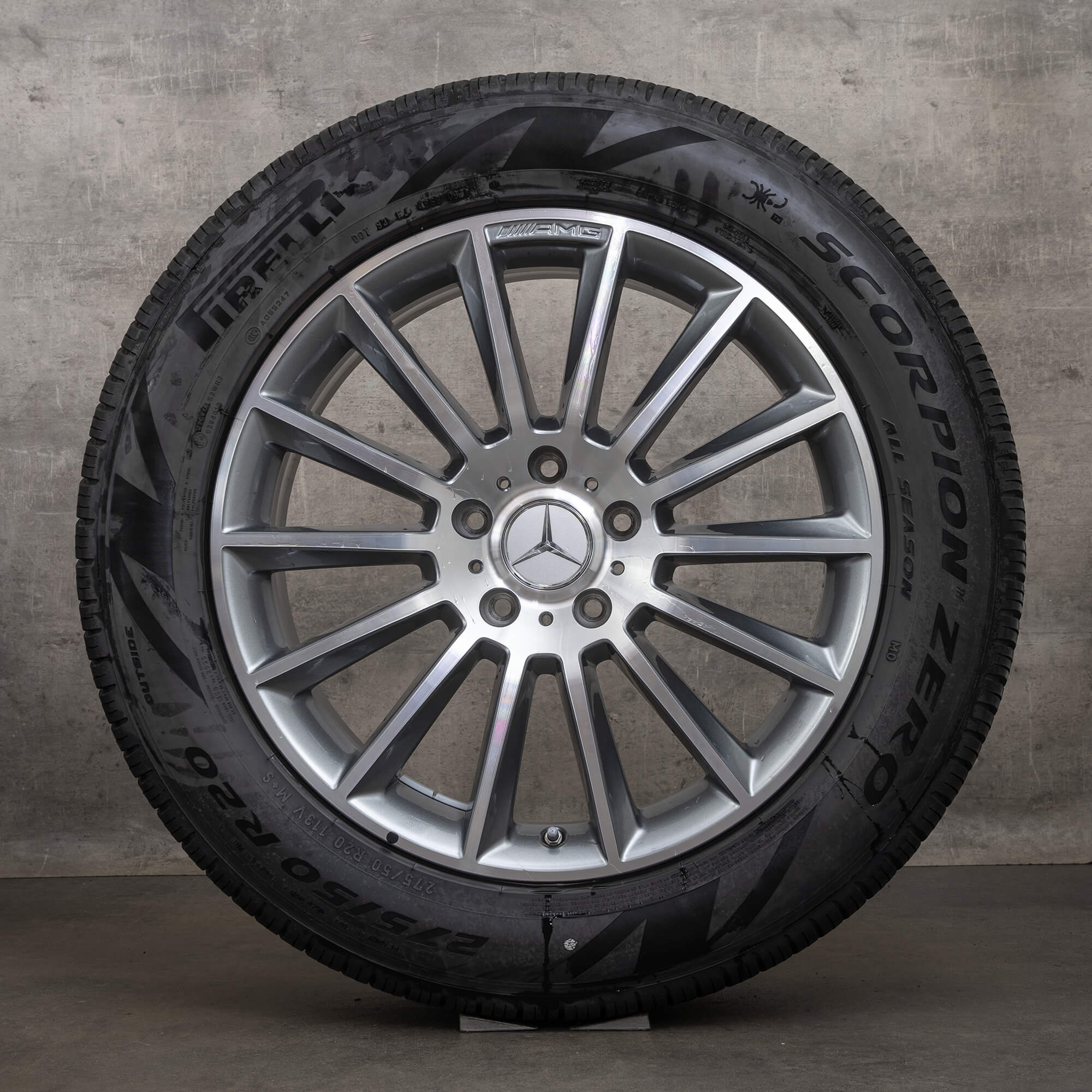Originele AMG Mercedes Benz G Klasse velgen 20 inch W463 G350d G400d G500 zomerbanden A4634011700 Himalaya grijs hoogglans