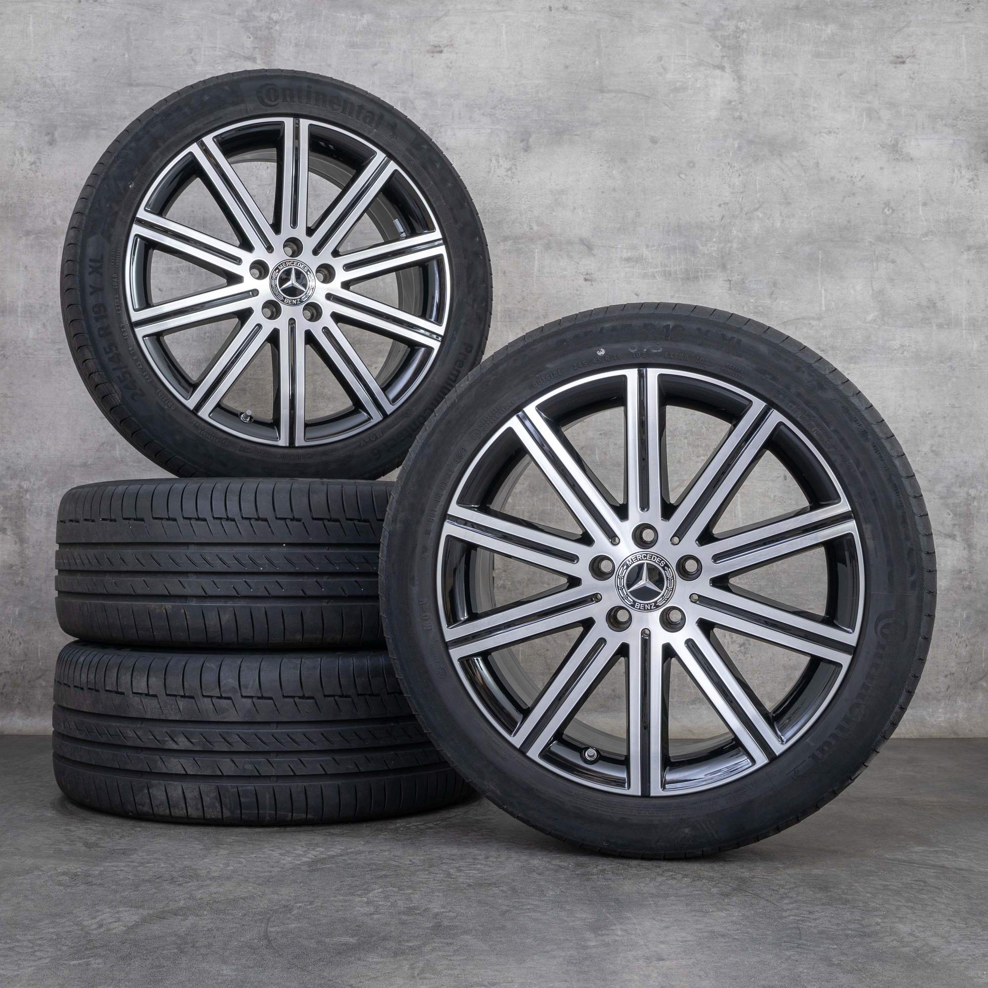 Anvelope de iarnă originale Mercedes Benz V-Class 19 inch W447 Vito jante A4474015600 negru Lucios