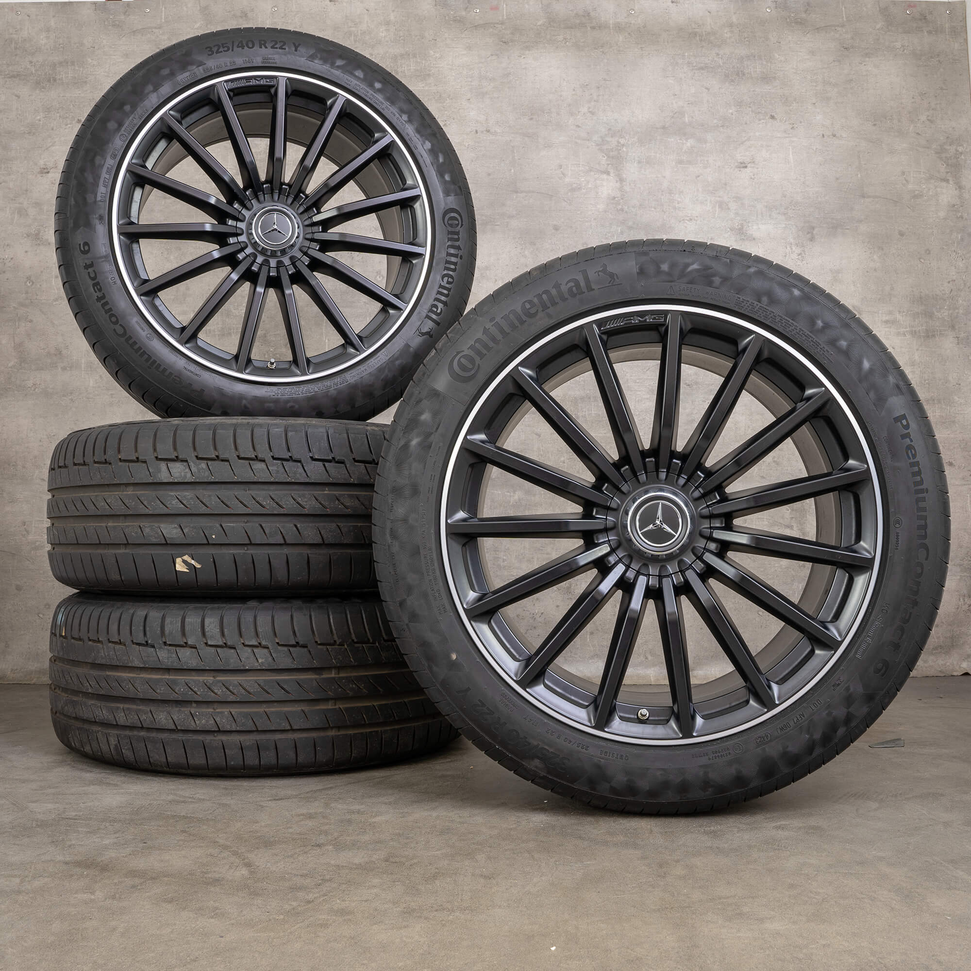 Autentico AMG Mercedes Benz GLS 63 4Matic+ cerchi estivi 22 pollici X167 A1674018300 A1674018400 nero opaco lucido tornito