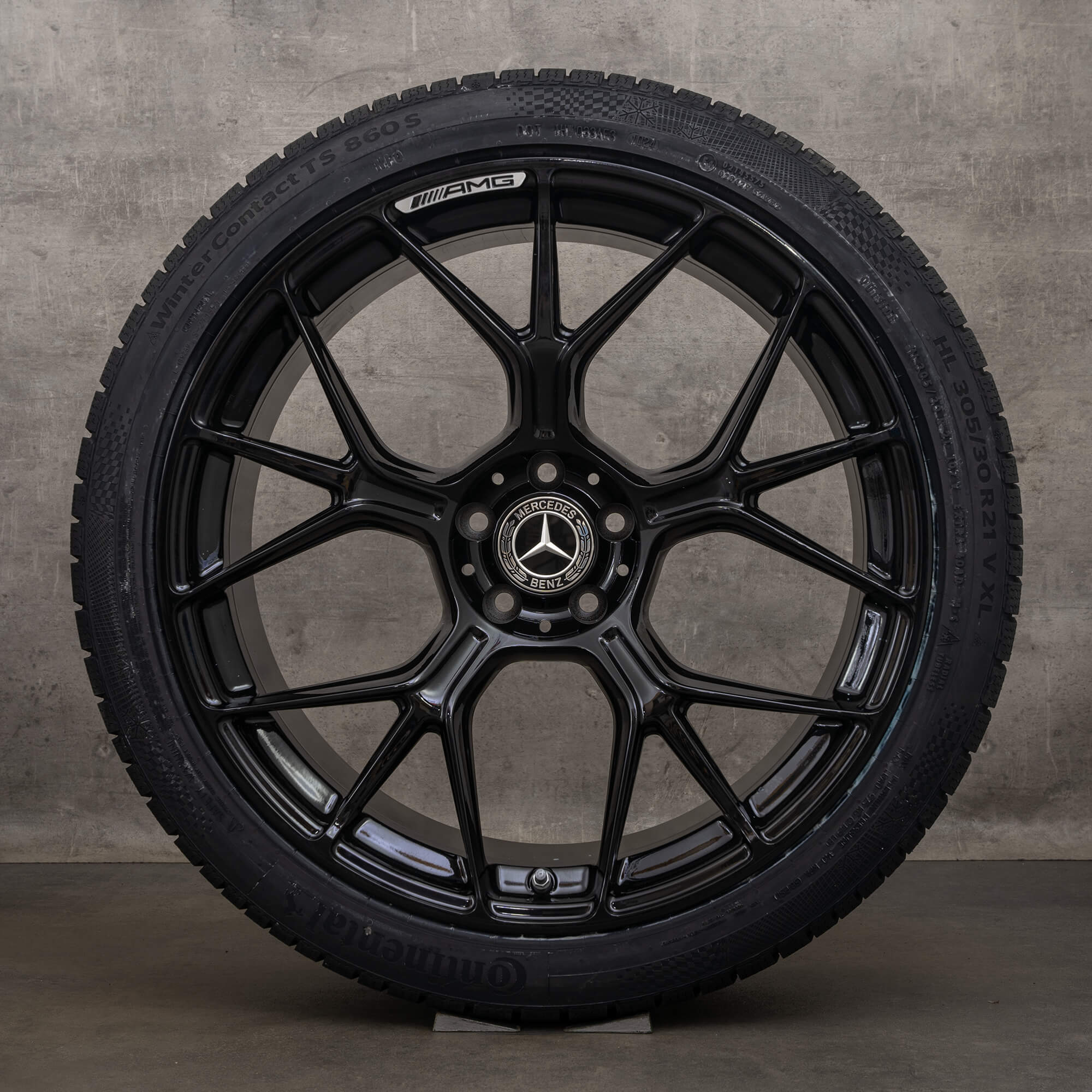 Jantes de inverno genuínas Mercedes Benz AMG GT 55 63 S E Performance PRO 4Matic+ 21 polegadas C192 jantes A1924011300 A1924011400 preto alto brilho NOVO