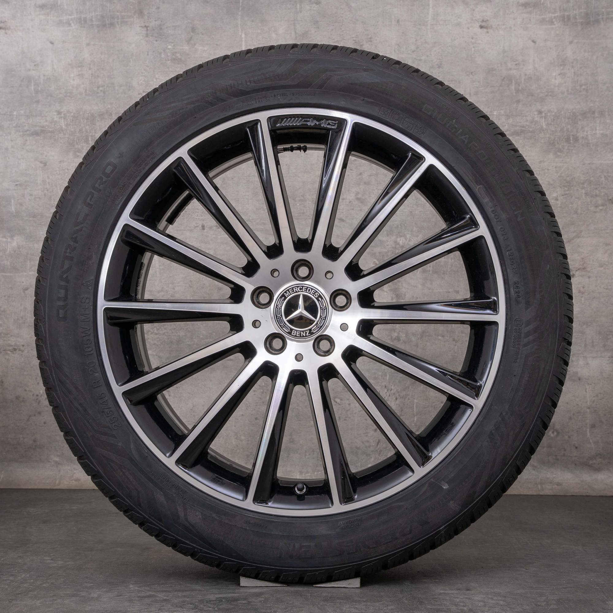 Originalní 20palcové ráfky na auto Mercedes Benz GLC AMG C253 X253 celoroční pneumatiky A2534011900 černé lesklé soustružené