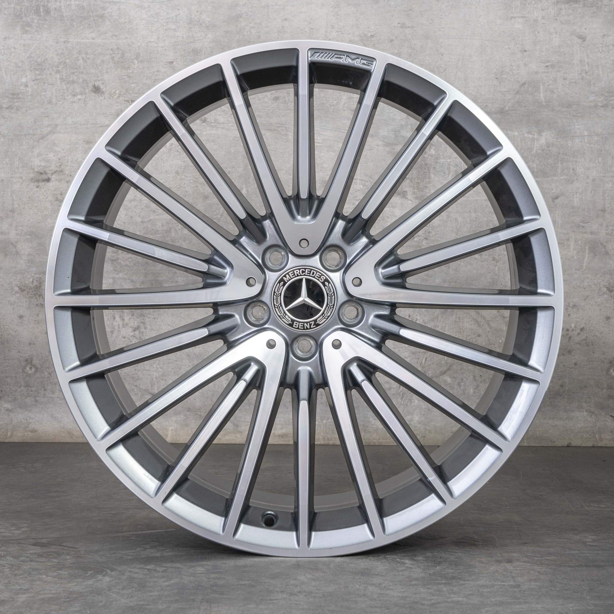 Alkuperäiset Mercedes Benz S-sarja AMG vanteet 21 tuuman W223 X223 A2234011700 A2234011800 himalaya harmaa.