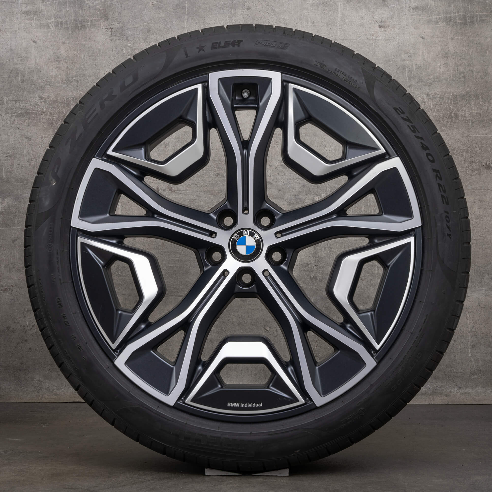 BMW iX i20 Sommerräder 22 Zoll Felgen Sommerreifen Styling 1021 5A02659 schwarz
