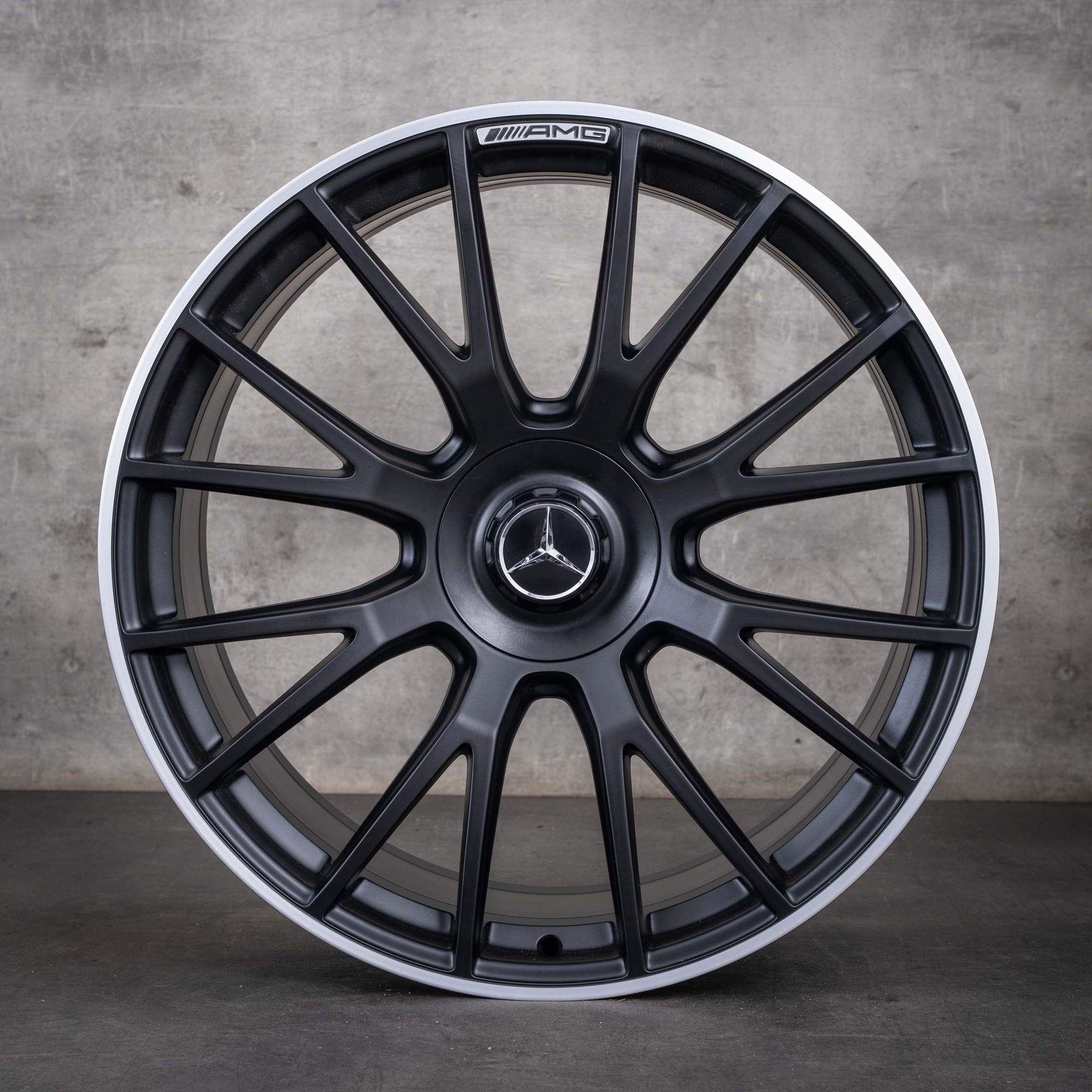 Jantă originală Mercedes-Benz Clasa E E53 hibrid AMG de 21 inch W214 S214 A2144011400, negru mat, diamantat, NOUĂ
