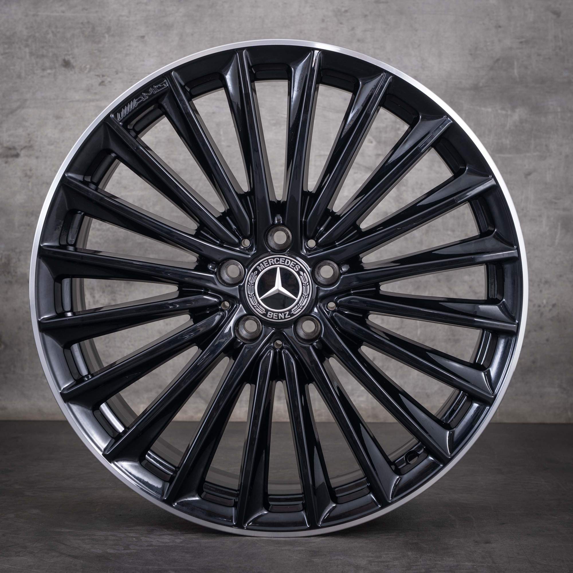 OEM Mercedes-Benz GLC AMG 20inch rims X254 C254 A2544010800 A2544010900 Black diamond cut