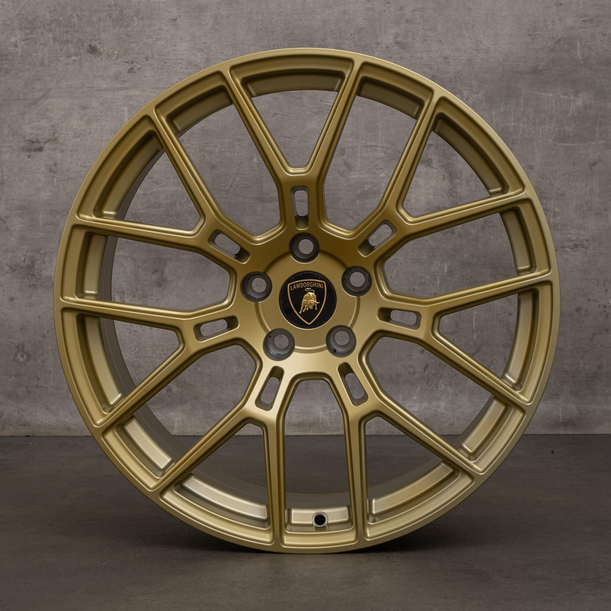 Originele Lamborghini Huracan velgen 19 inch 4T0601017 goud mat