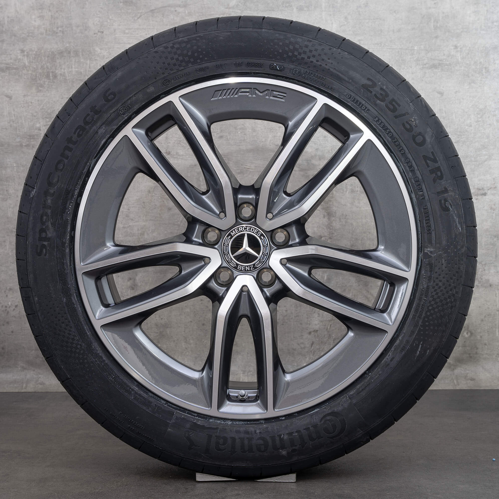 Original Mercedes Benz GLA GLB 35 45 & S AMG Jantes 19 pouces H247 X247 Sommerrder A2474011800 himalaya grey brillant NEUF