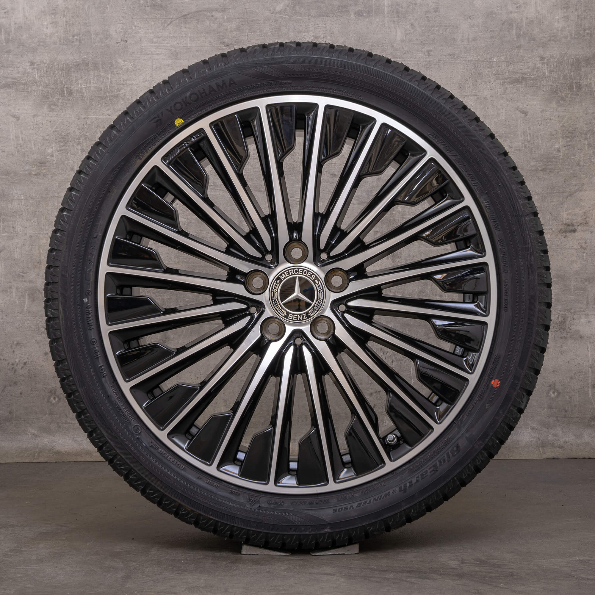 Original Mercedes Benz CLE AMG llantas de invierno 19 pulgadas C236 A236 A2364011900 A2364012000 negro brillante torneado