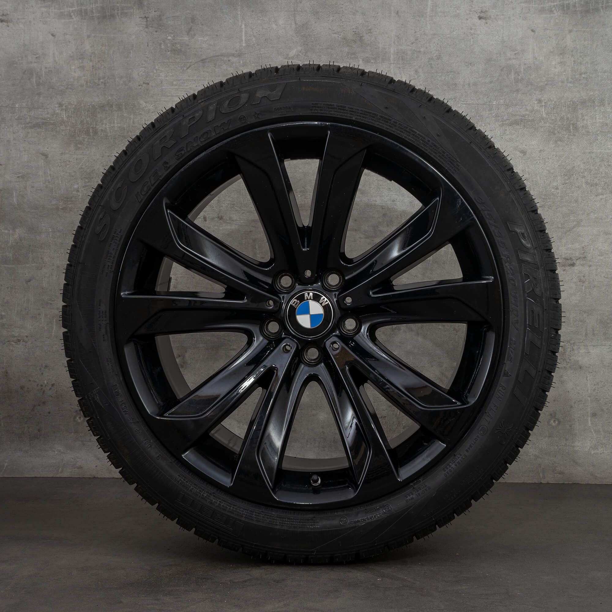 BMW X5 E70 F15 X6 F16 20 palcové ráfky zimní pneumatiky kola styl 491
