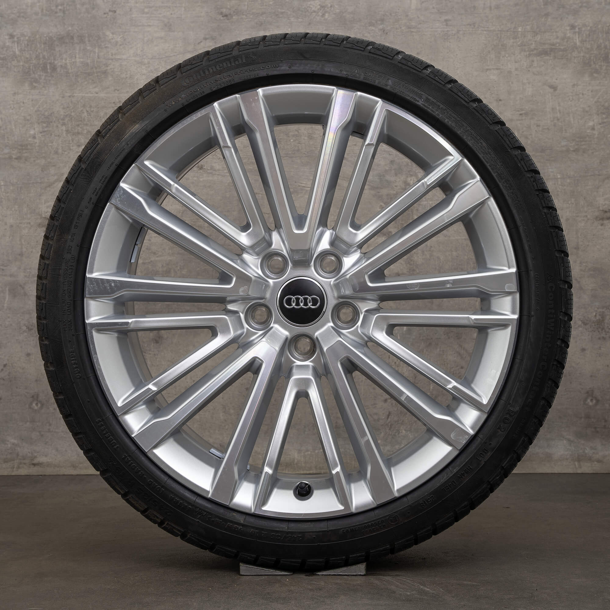 OEM Audi A4 S4 winter wheels 19 inch B9 8W rims 8W0601025BE silver high gloss NEW