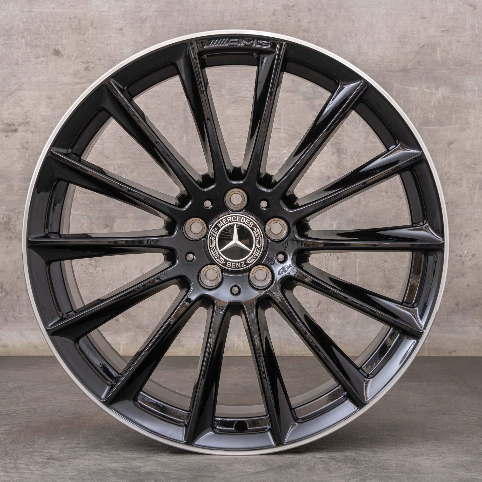 Alkuperäiset Mercedes Benz S-sarja AMG vanteet 20 tuuman W223 V223 A2234011500 musta Kiillotettu UUTUUS